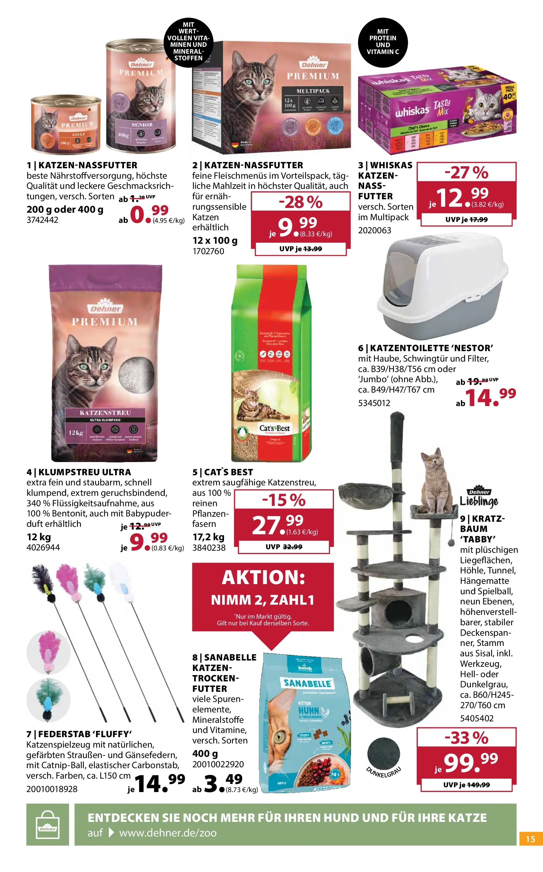 Dehner - Dehner: Garten & Zoo (ab 18.05.2026) zum Blättern | Seite: 15 | Produkte: Bosch, Duft, Whiskas
