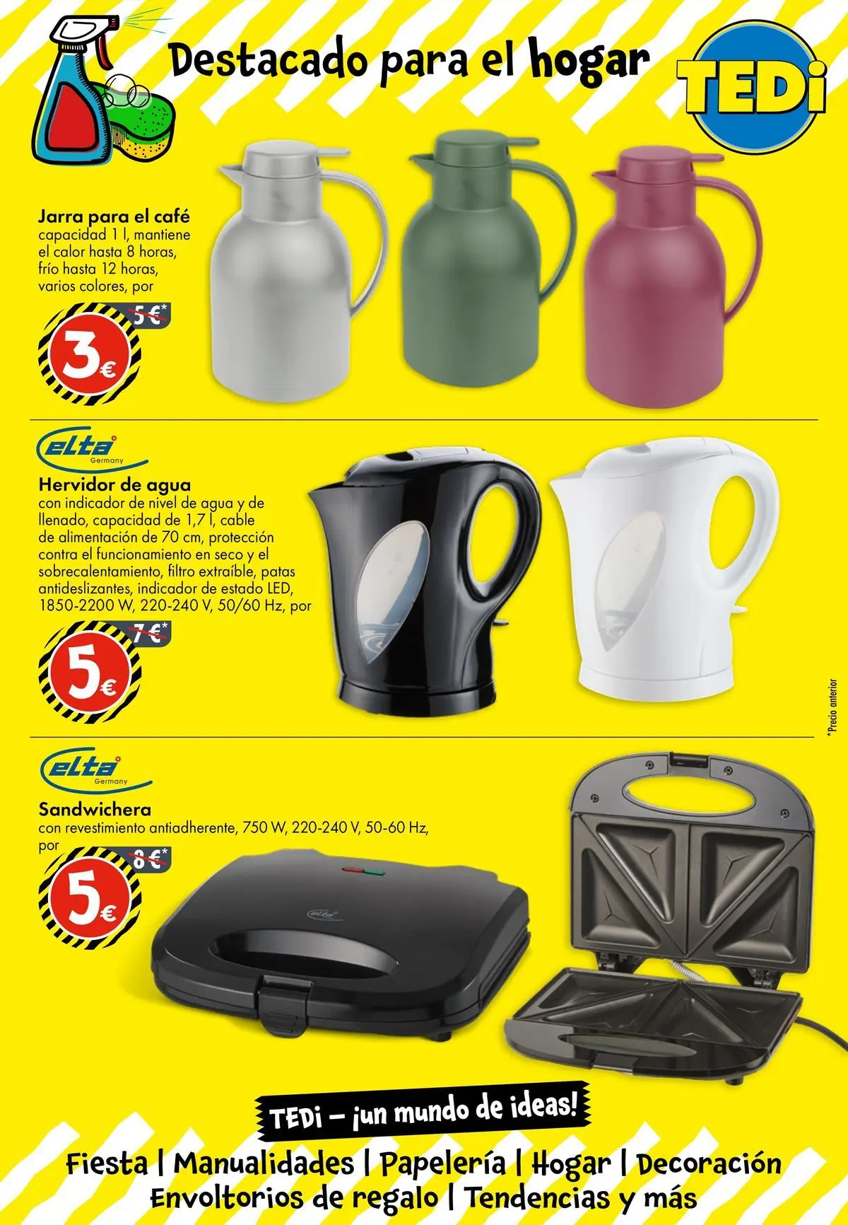 TEDi Nueva apertura 23/05/2026 - 30/05/2026 | Página: 14 | Productos: Café, Cable, Sandwichera