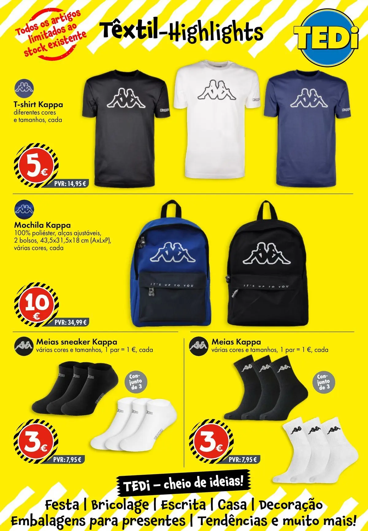 TEDi - Nova abertura » de 19/05/2026 - 23/05/2026 | Página: 3 | Produtos: Mochila, Meias