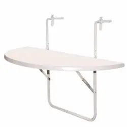 Balkonklapptisch ca. 50x100 cm Wei&szlig;