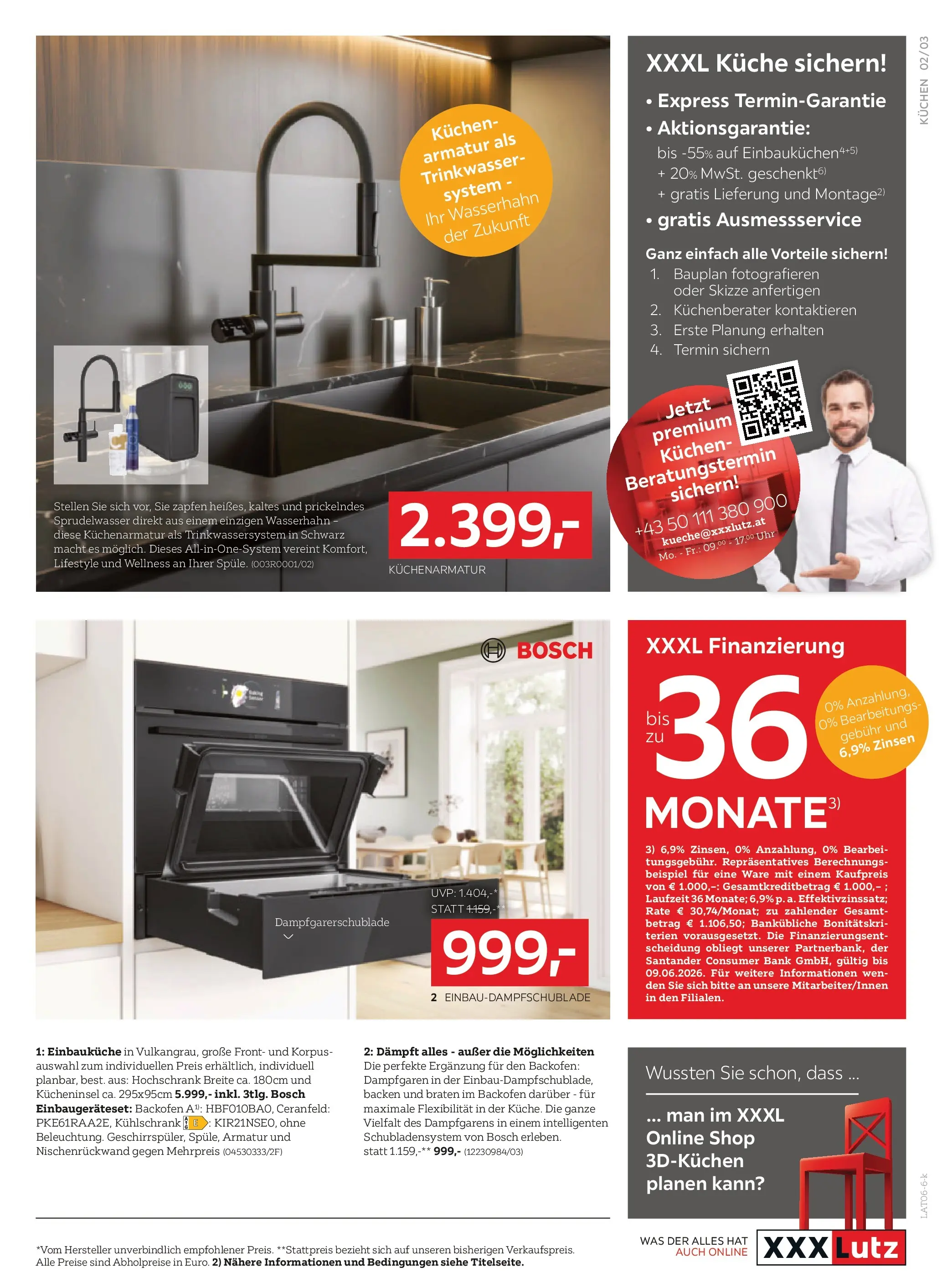 XXXLutz - Küchen von 26.05.2026 - Aktuelle Angebote | Seite: 3 | Produkte: Uhr, Kühlschrank