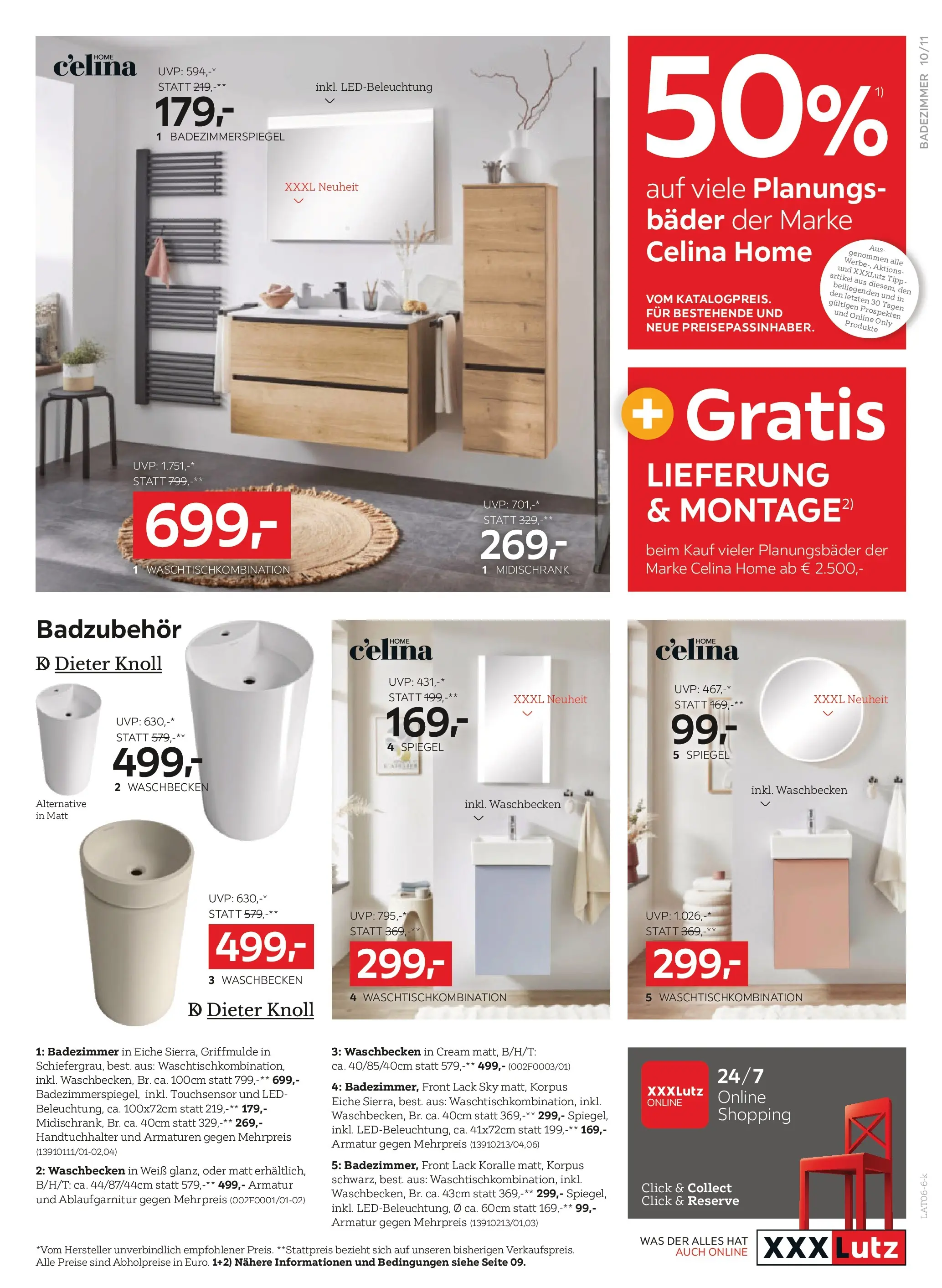 XXXLutz - Küchen von 26.05.2026 - Aktuelle Angebote | Seite: 11 | Produkte: Waschbecken, Spiegel