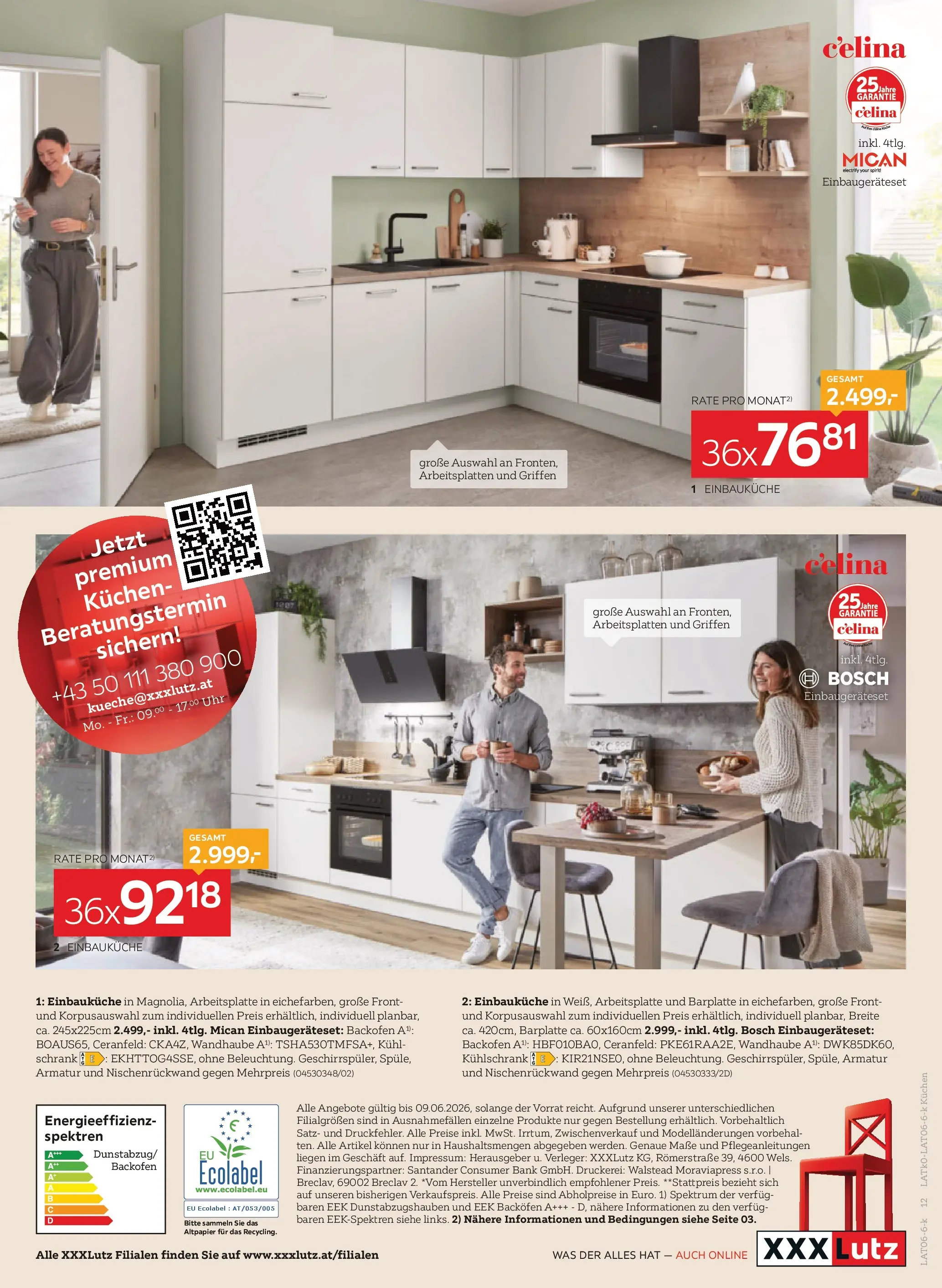 XXXLutz - Küchen von 26.05.2026 - Aktuelle Angebote | Seite: 12 | Produkte: Uhr, Kühlschrank, Schrank