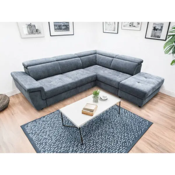 Ecksofa mit Bettfunktion und Bettkasten