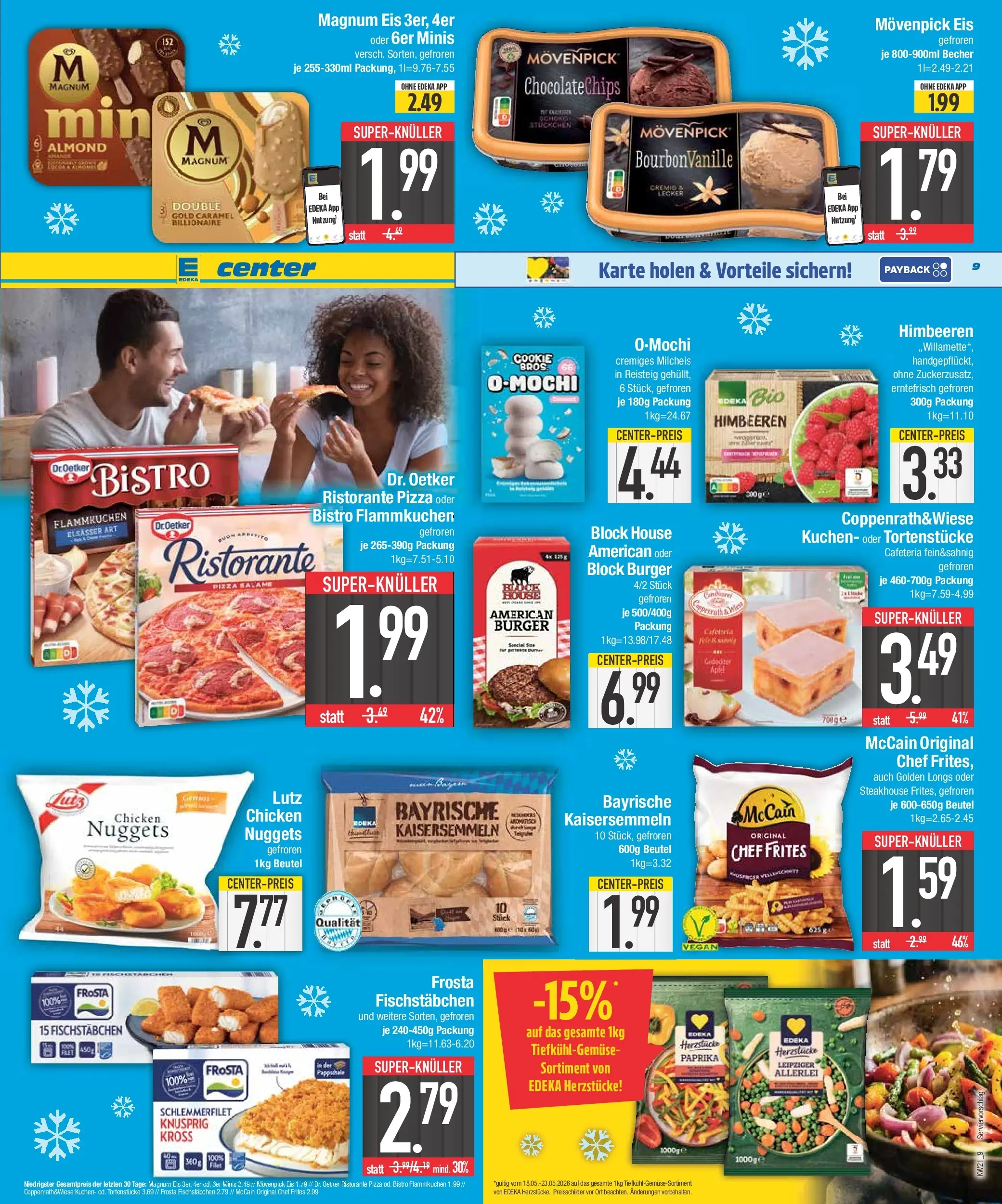 Edeka prospekt Abensberg	 (ab 17.05.2026) » Angebote Online | Seite: 10 | Produkte: McCain, Fischstabchen, Paprika, Eis