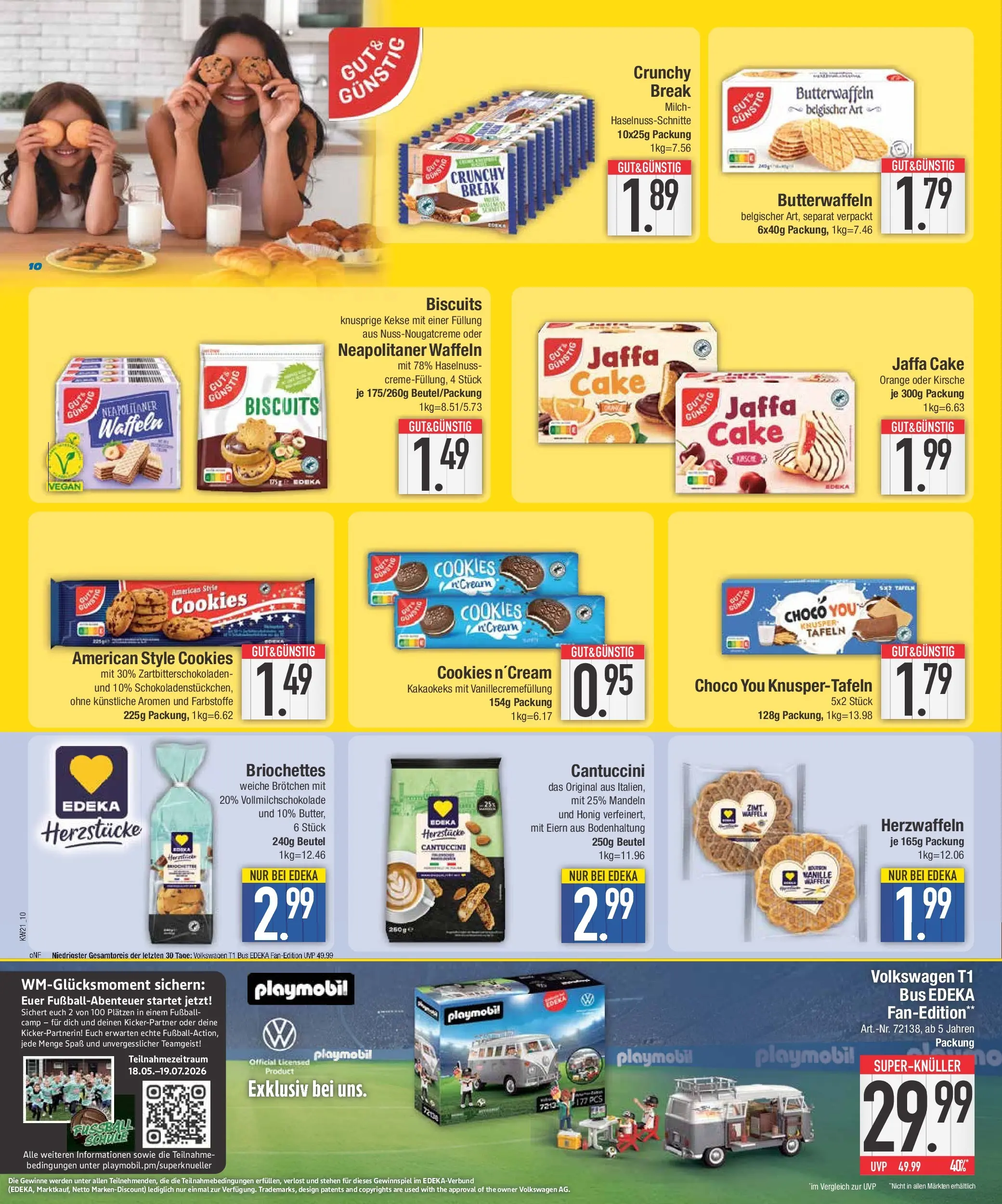 Edeka prospekt Abensberg	 (ab 17.05.2026) » Angebote Online | Seite: 11 | Produkte: Mandeln, Waffeln, Fußball, Kekse