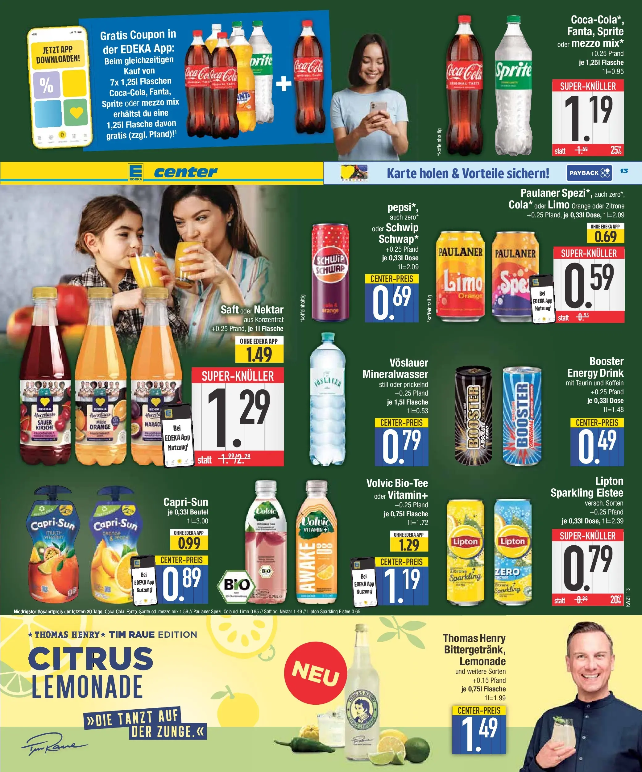 Edeka prospekt Abensberg	 (ab 17.05.2026) » Angebote Online | Seite: 14 | Produkte: Cola, Mineralwasser, Zitrone, Pepsi