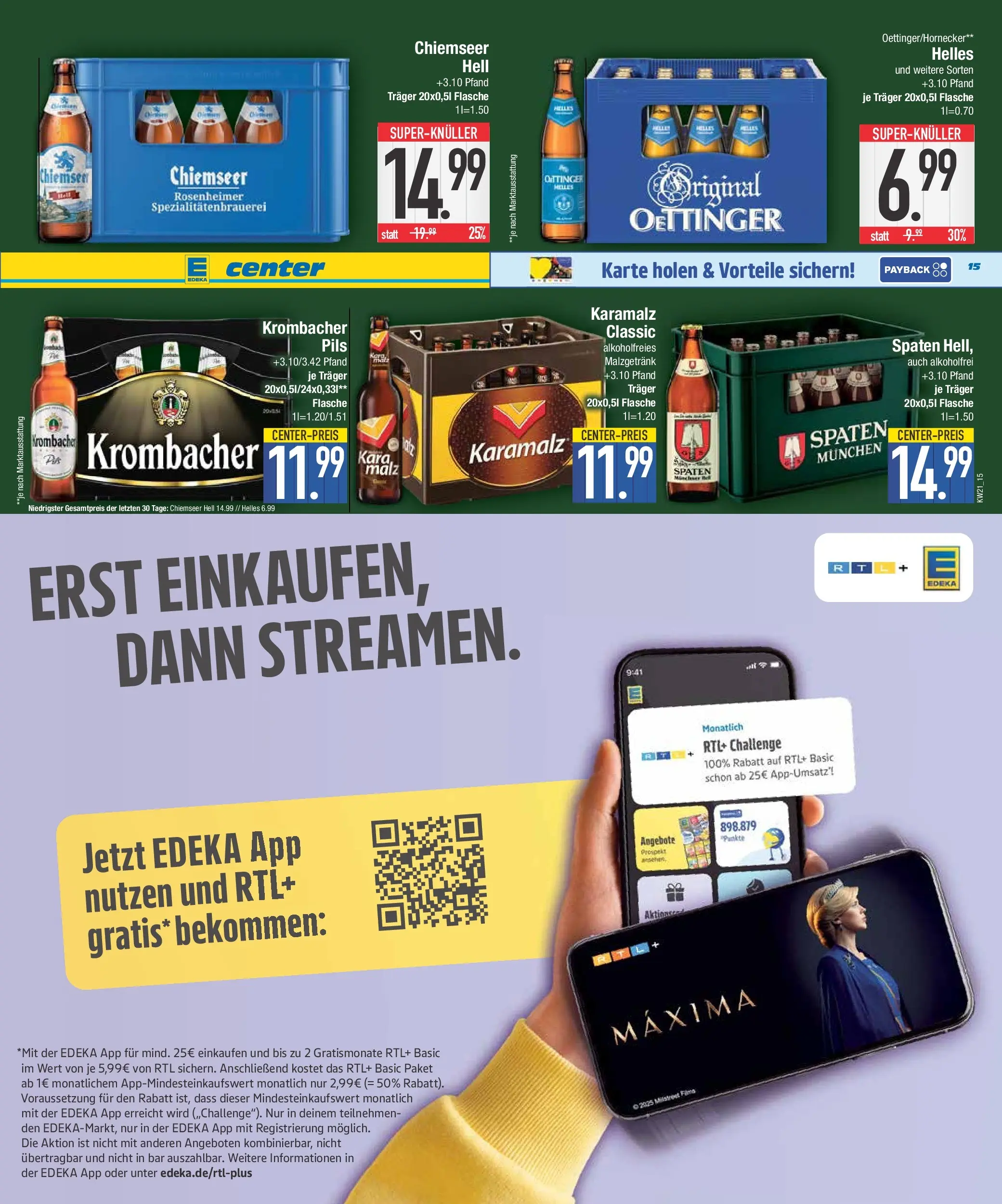 Edeka prospekt Abensberg	 (ab 17.05.2026) » Angebote Online | Seite: 16 | Produkte: Pils, Oettinger, Krombacher