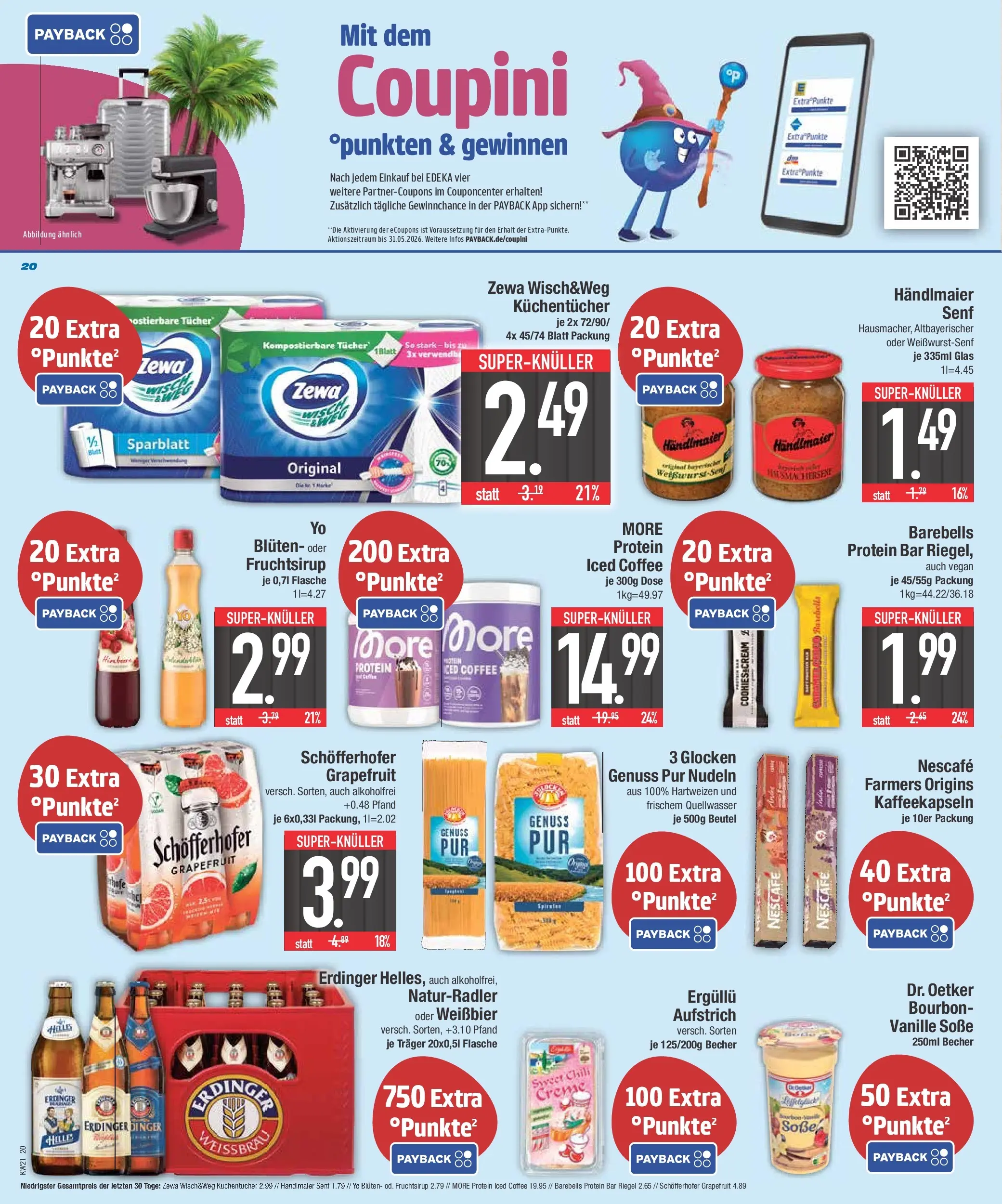 Edeka prospekt Abensberg	 (ab 17.05.2026) » Angebote Online | Seite: 21 | Produkte: Erdinger, Zewa, Creme, Chili