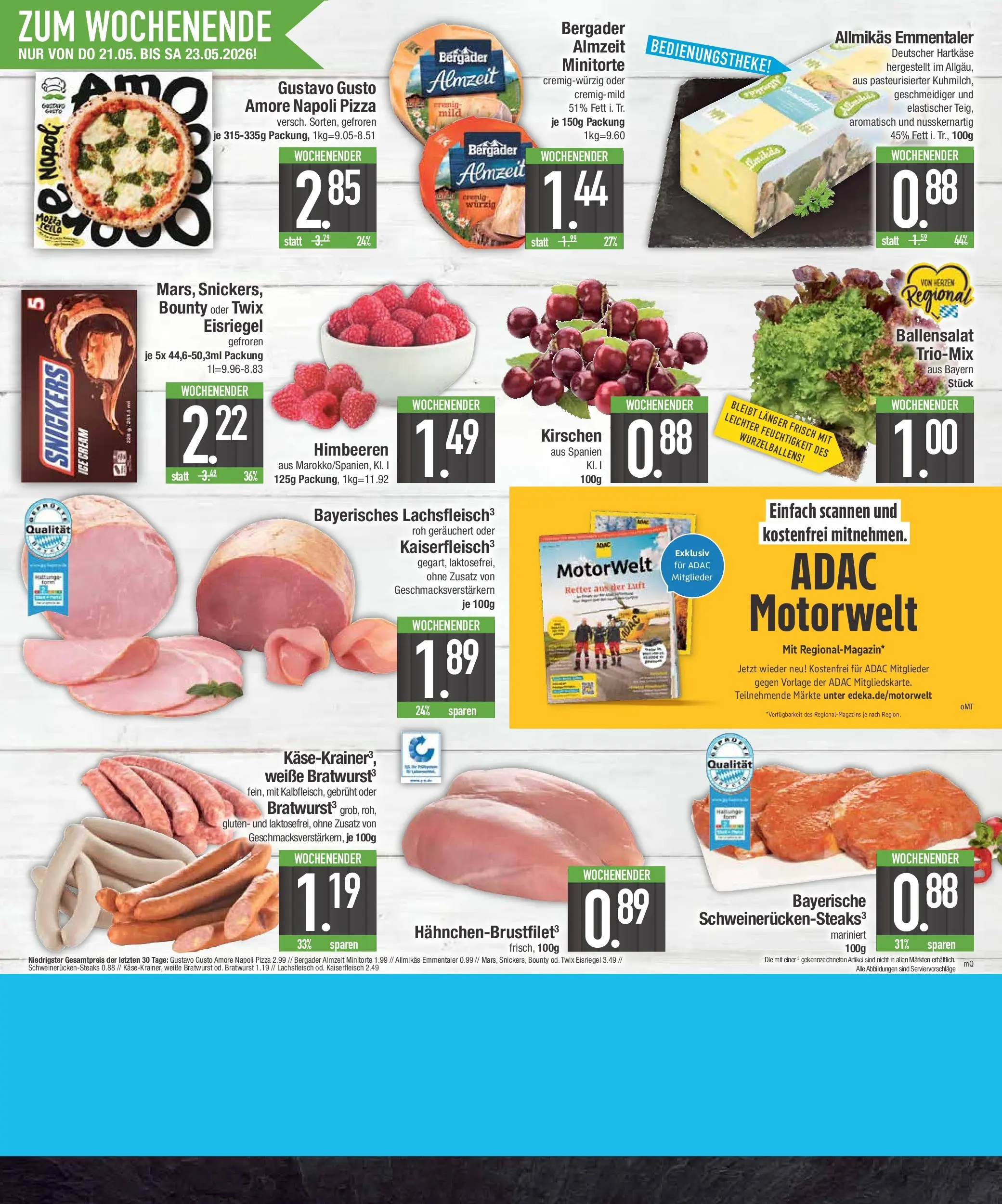 Edeka prospekt Abensberg	 (ab 17.05.2026) » Angebote Online | Seite: 25 | Produkte: Gustavo gusto, Himbeeren, Snickers, Pizza