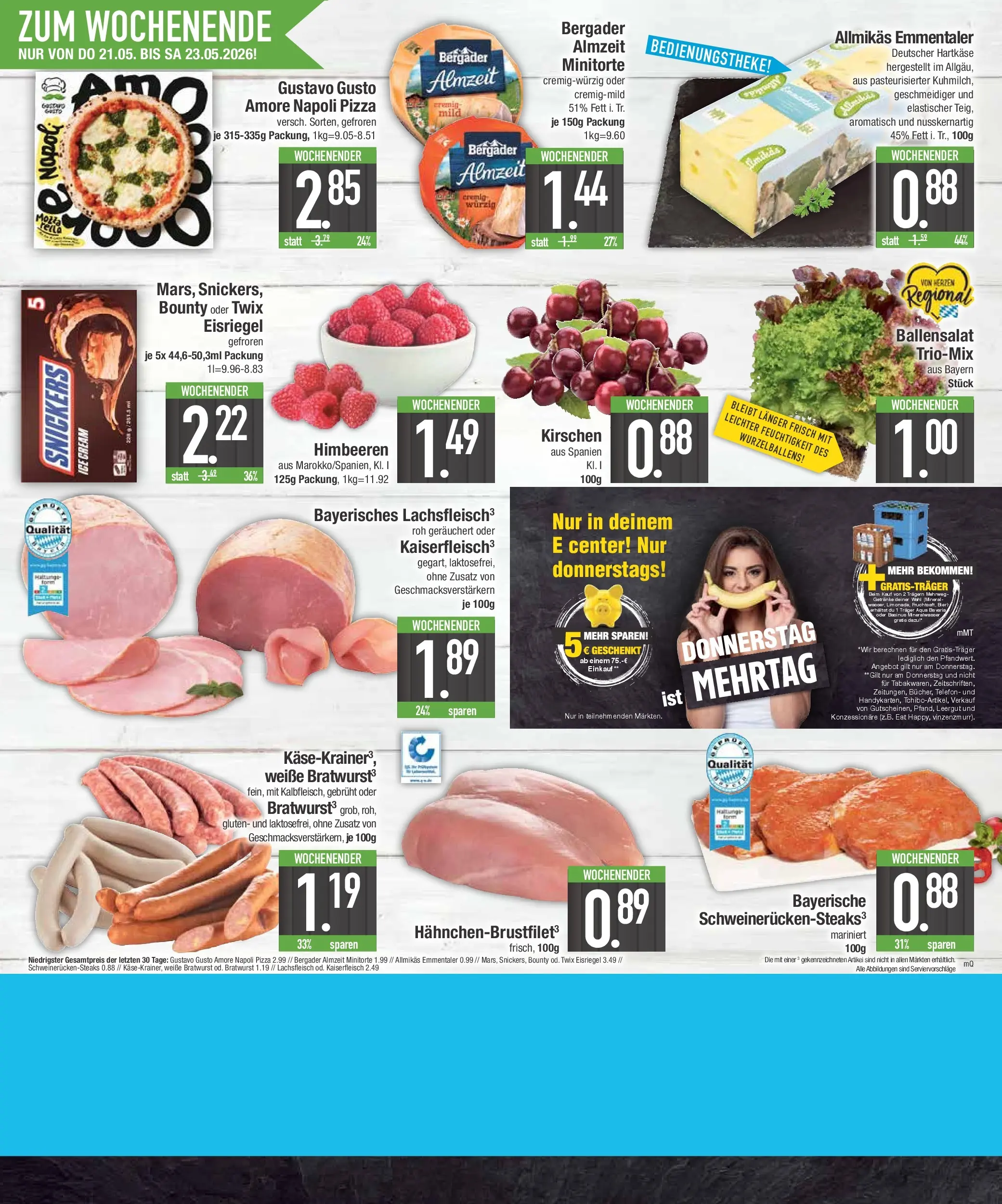 E center Prospekt Bad Reichenhall	 (ab 17.05.2026) zum Blättern | Seite: 25 | Produkte: Gustavo gusto, Himbeeren, Twix, Telefon