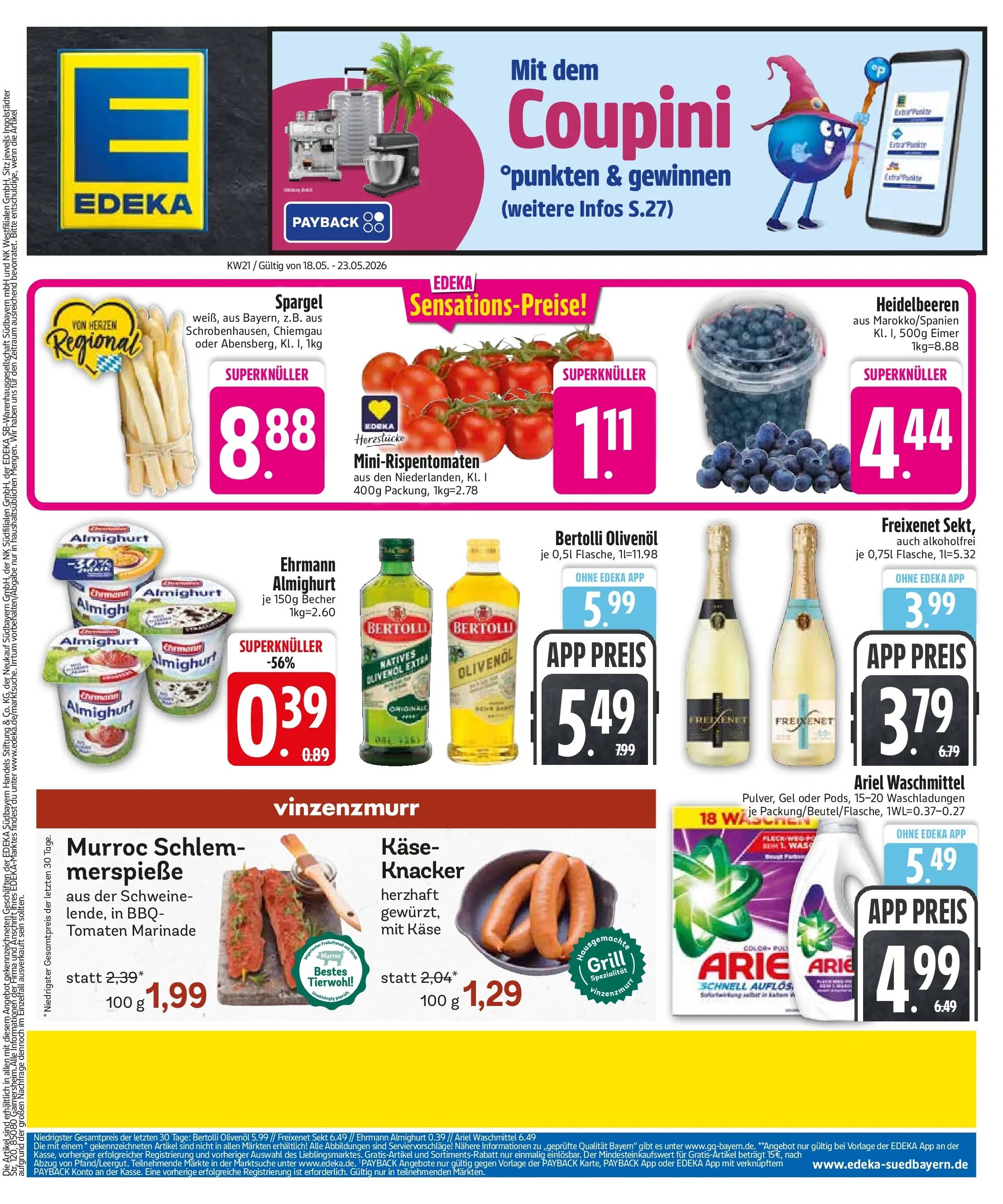 Edeka prospekt Haar	 (ab 17.05.2026) » Angebote Online | Seite: 4 | Produkte: Sekt, Olivenol, Bertolli olivenol, Tomaten