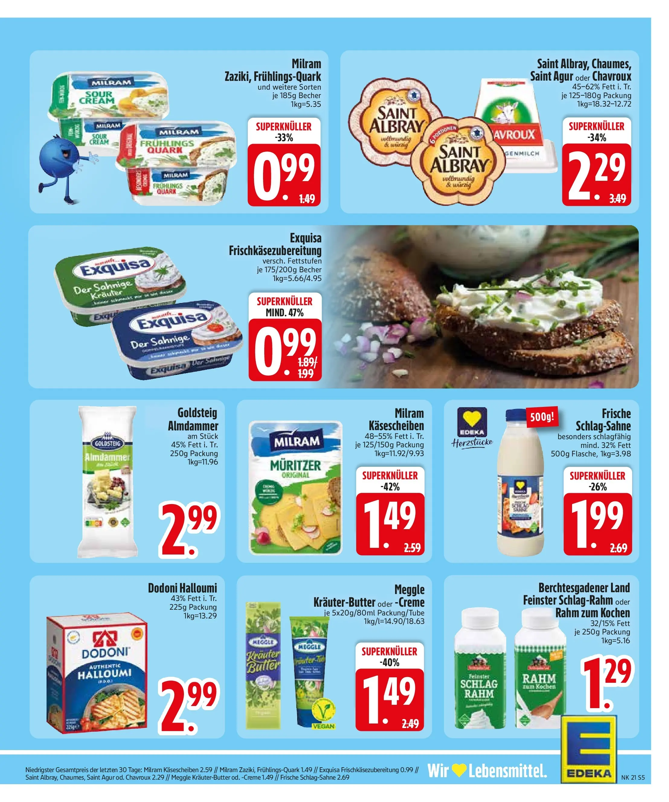 Edeka prospekt Rötz	 (ab 17.05.2026) » Angebote Online | Seite: 8 | Produkte: Quark, Butter, Creme, Milram
