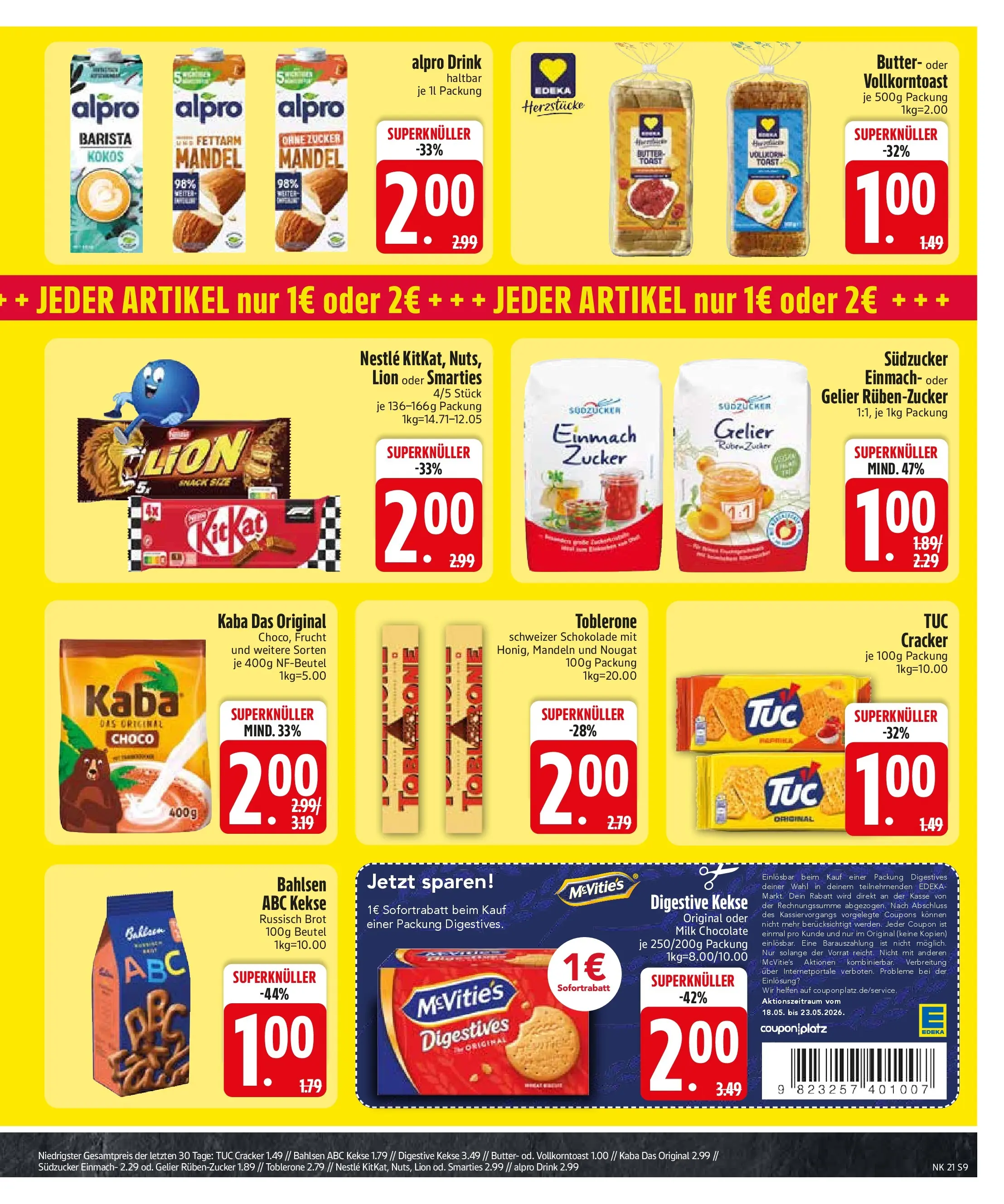 Edeka prospekt Rötz	 (ab 17.05.2026) » Angebote Online | Seite: 12 | Produkte: Schokolade, Mandeln, Zucker, Brot