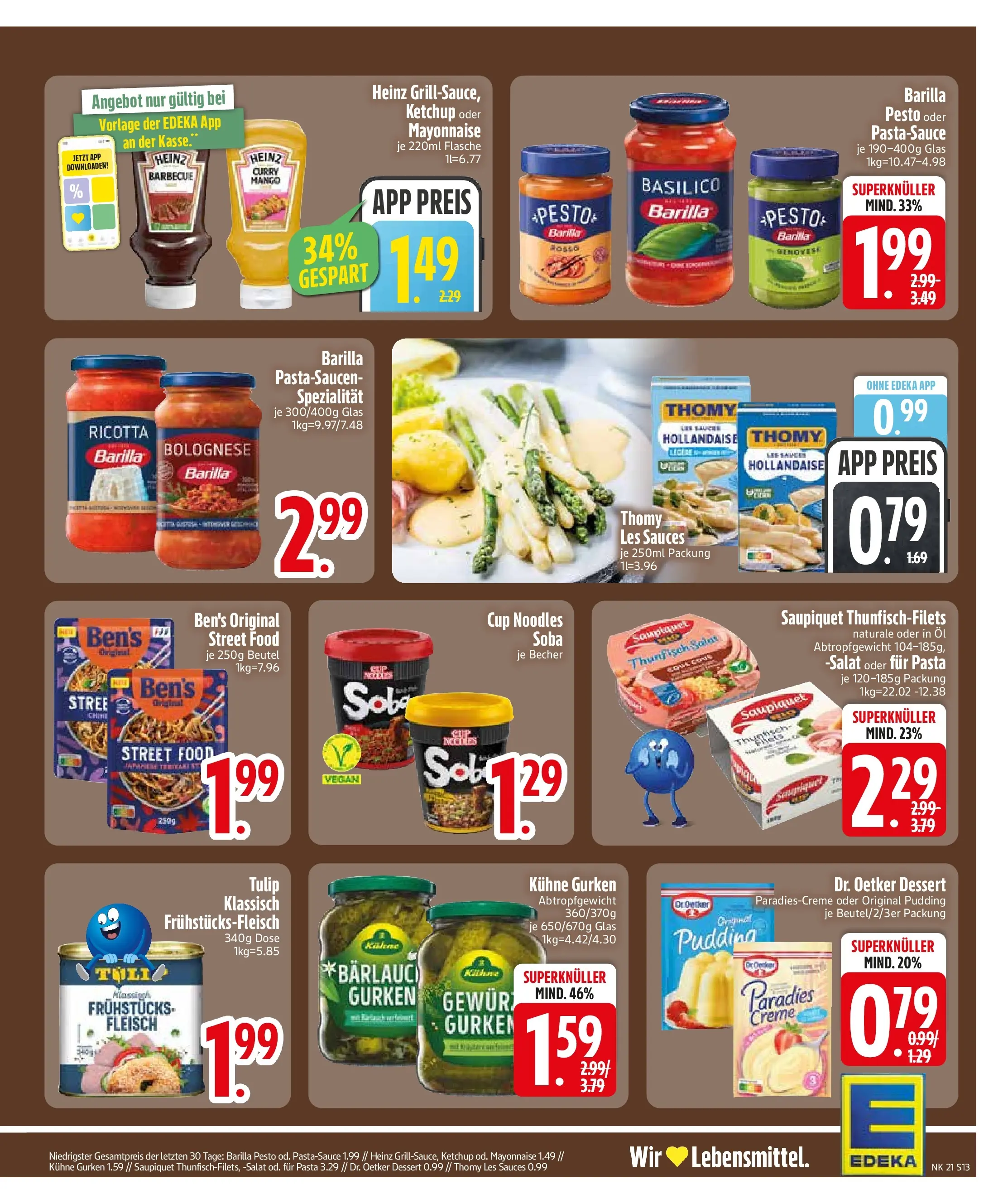 Edeka prospekt Rötz	 (ab 17.05.2026) » Angebote Online | Seite: 16 | Produkte: Thomy les sauces, Pasta, Fleisch, Salat
