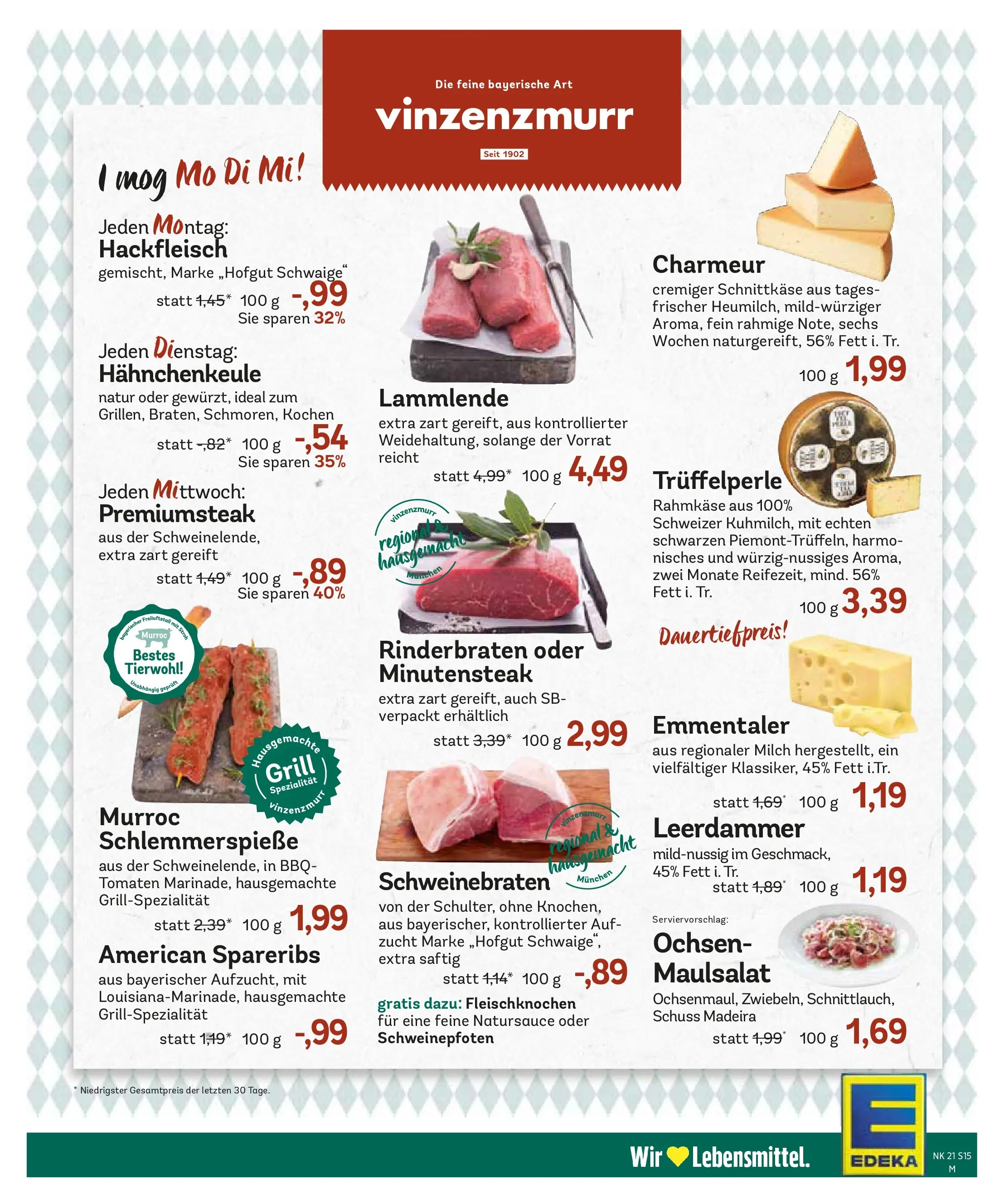 Edeka prospekt Haar	 (ab 17.05.2026) » Angebote Online | Seite: 18 | Produkte: Rinderbraten, Tomaten, Leerdammer, Hackfleisch