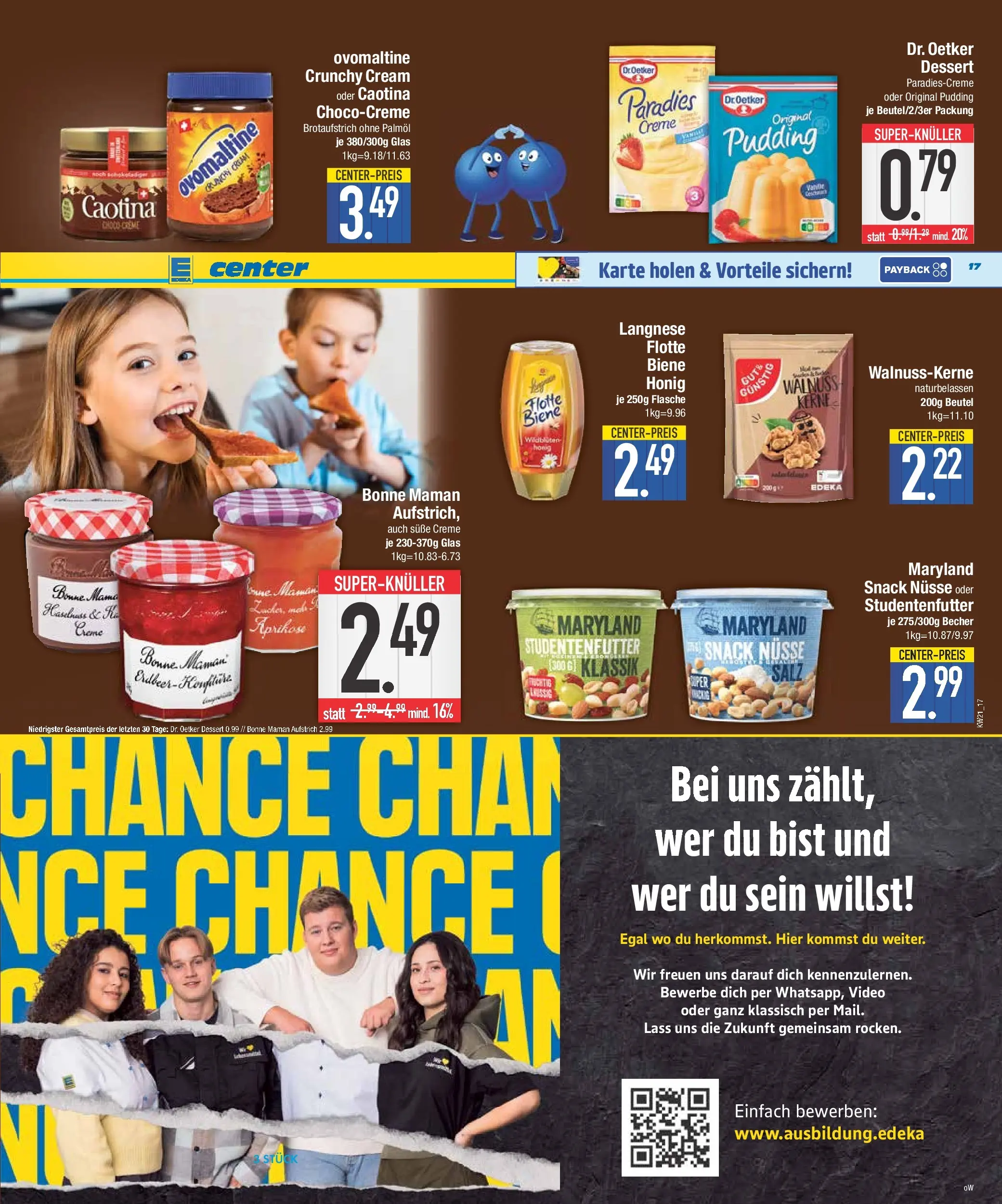 Edeka prospekt Neuburg An Der Donau	 (ab 17.05.2026) » Angebote Online | Seite: 18 | Produkte: Ovomaltine, Creme, Bonne maman, Video