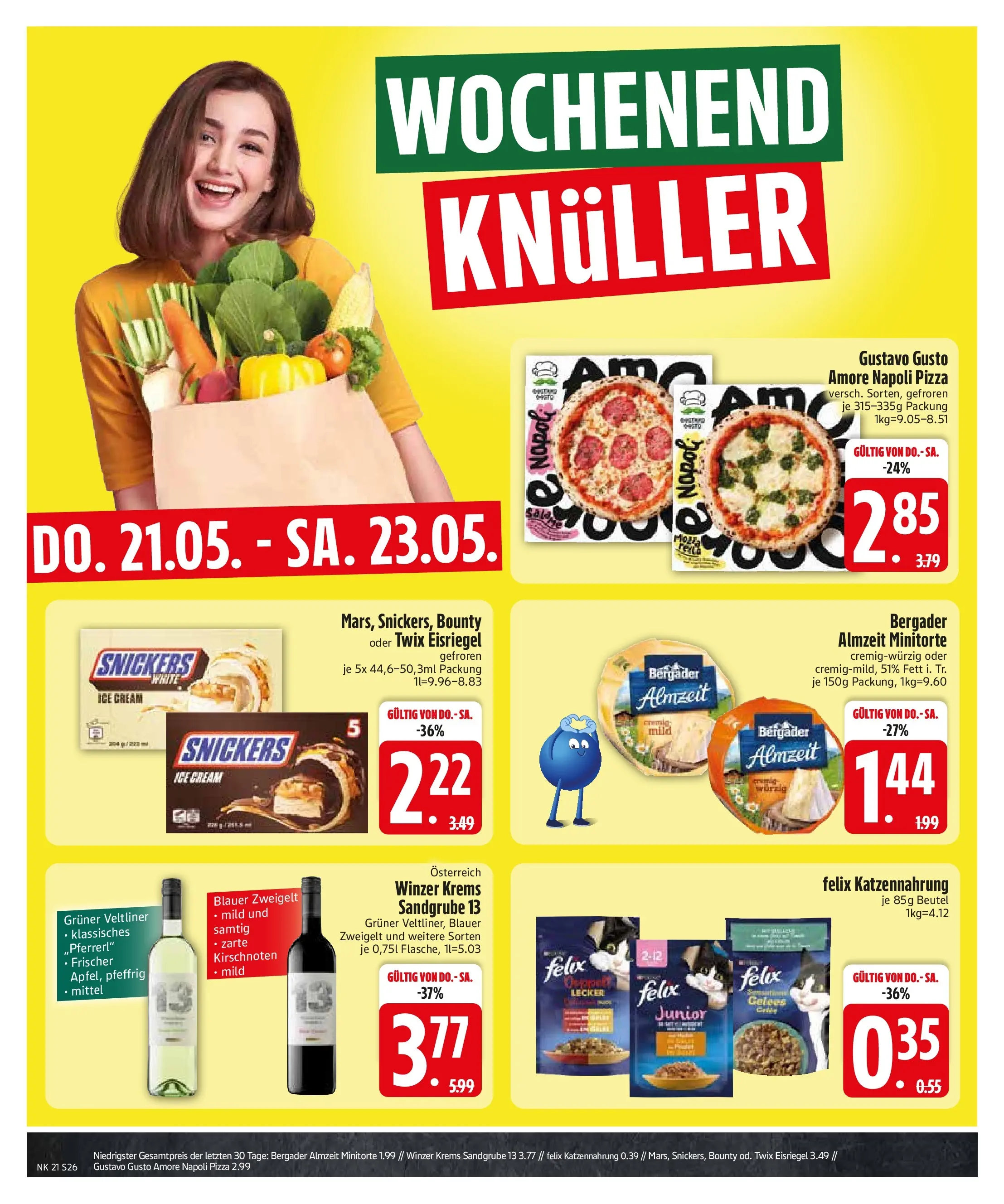 Edeka prospekt Rötz	 (ab 17.05.2026) » Angebote Online | Seite: 29 | Produkte: Gustavo gusto, Snickers, Twix, Pizza