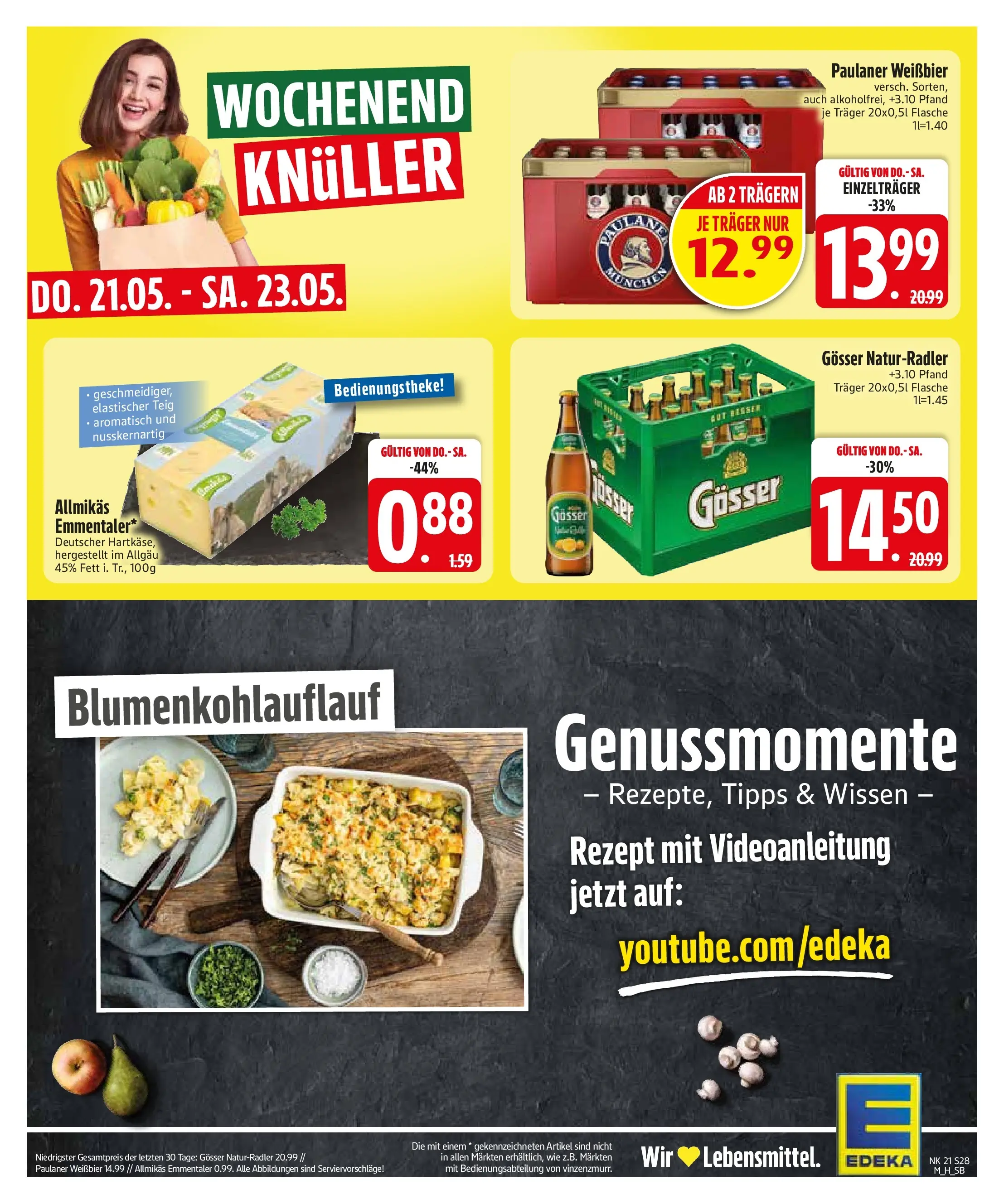 Edeka prospekt Bodenkirchen	 (ab 17.05.2026) » Angebote Online | Seite: 31 | Produkte: Weißbier, Radler, Paulaner