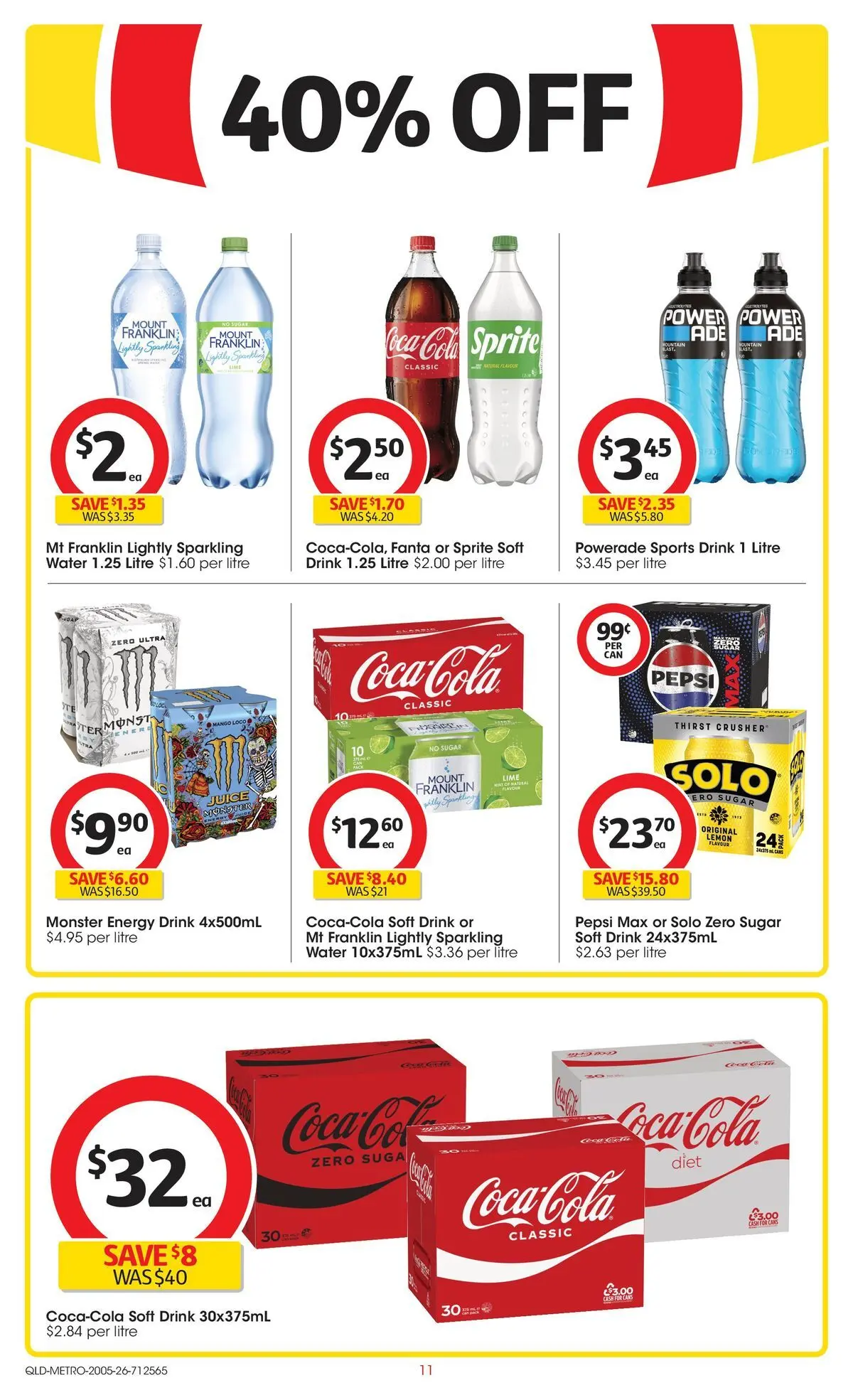 ﻿Coles catalogue valid from 19/05/2026 > Online Australia | Page: 11 | Products: Juice, Pepsi, Lemon, Lime
