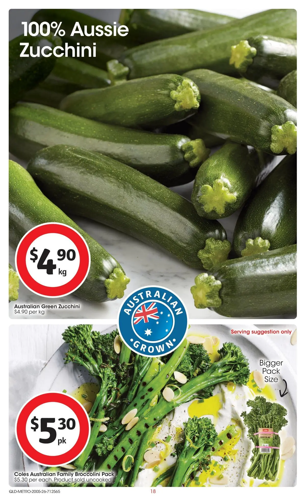 ﻿Coles catalogue valid from 19/05/2026 > Online Australia | Page: 18 | Products: Zucchini