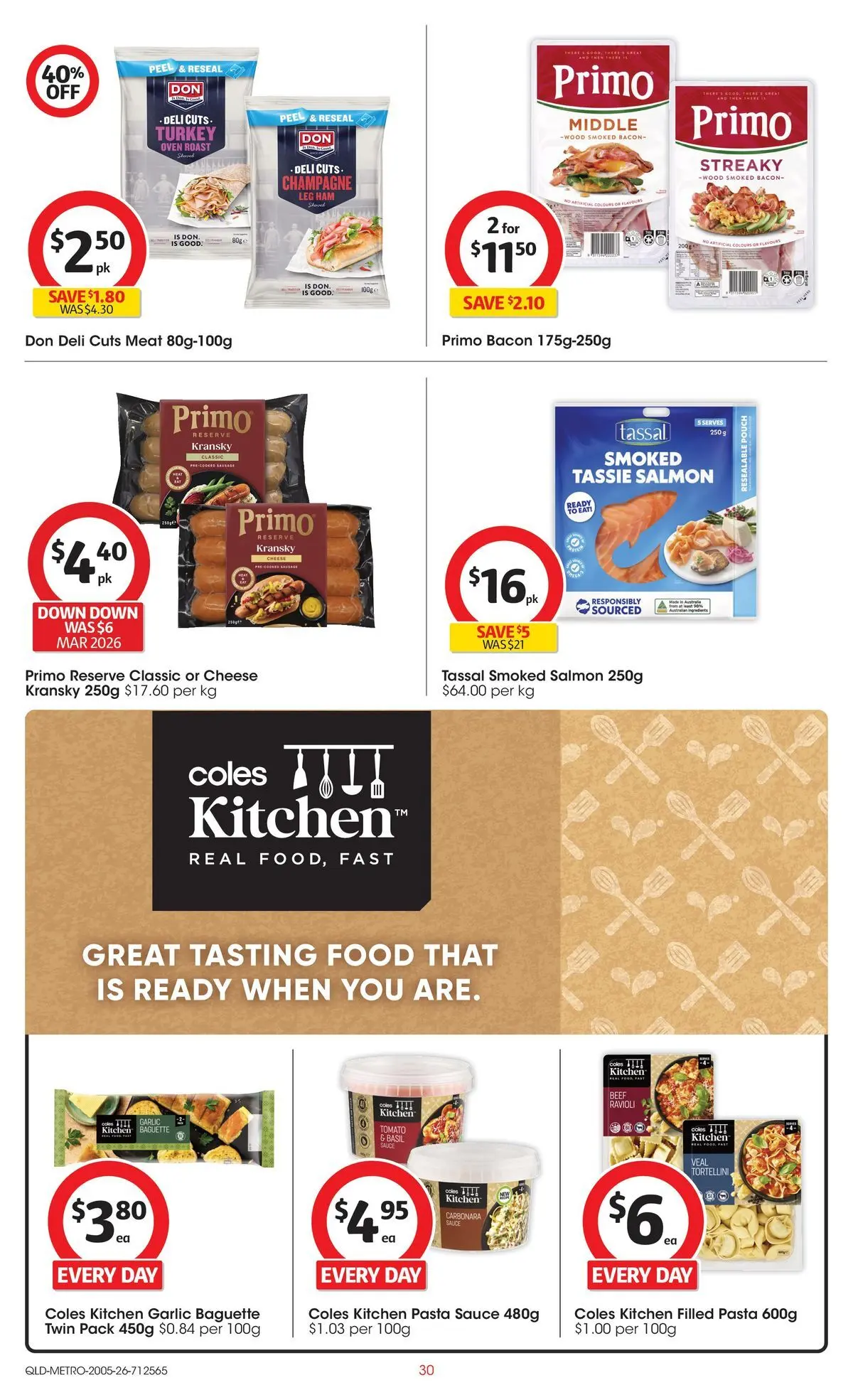 ﻿Coles catalogue valid from 19/05/2026 > Online Australia | Page: 30 | Products: Cheese, Beef, Pasta, Sauce
