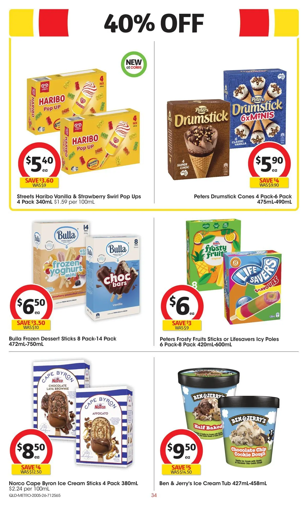 ﻿Coles catalogue valid from 19/05/2026 > Online Australia | Page: 34 | Products: Yoghurt, Chocolate, Passionfruit, UPS
