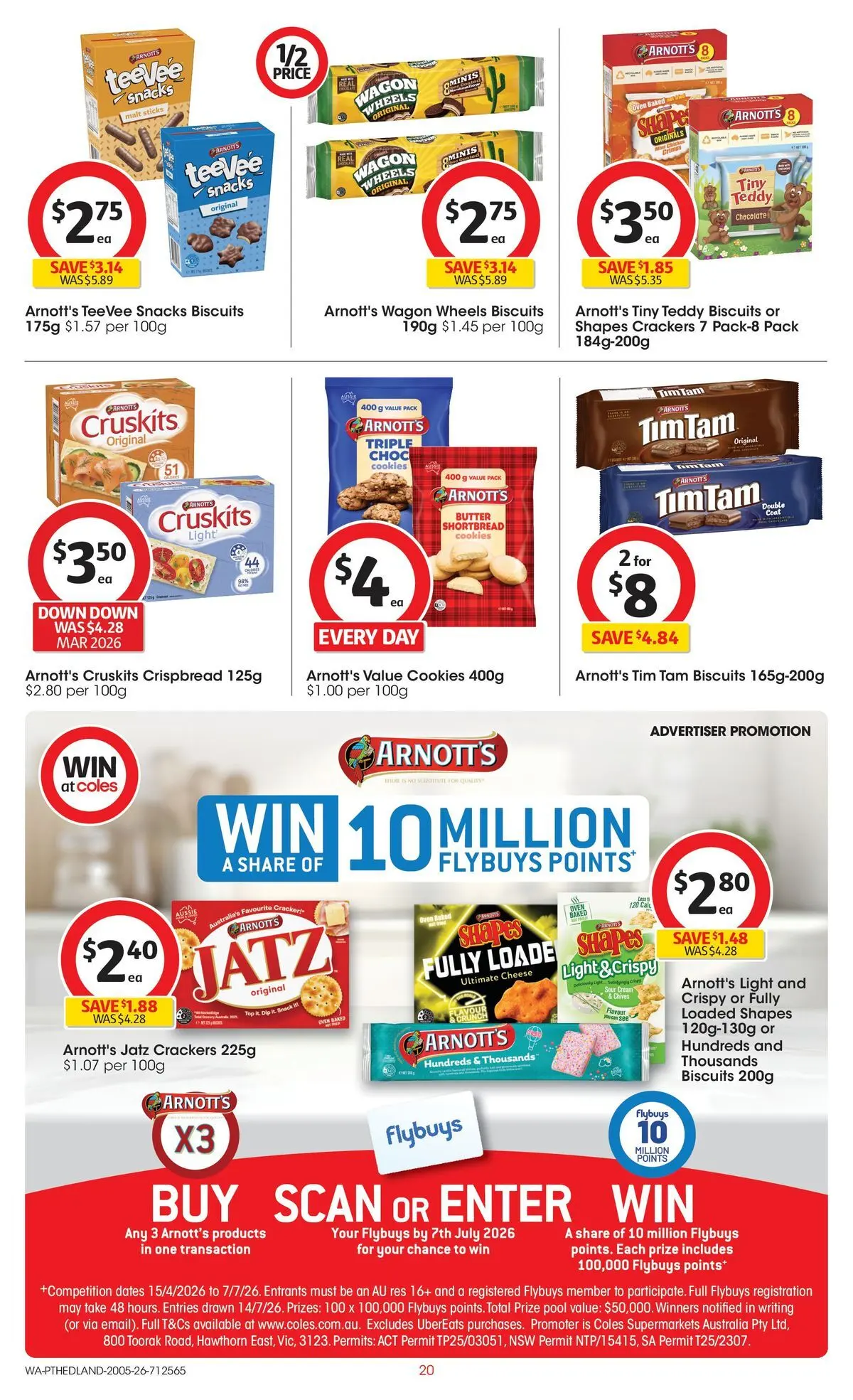 ﻿Coles catalogue valid from 19/05/2026 > Online Australia | Page: 20 | Products: Cheese, Sour cream, Cream, Biscuits