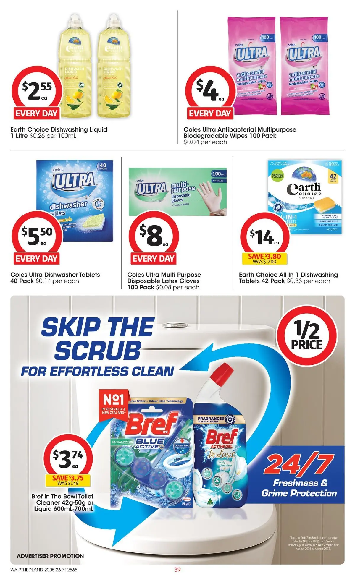 ﻿Coles catalogue valid from 19/05/2026 > Online Australia | Page: 39 | Products: Toilet, Scrub, Water, Multipurpose