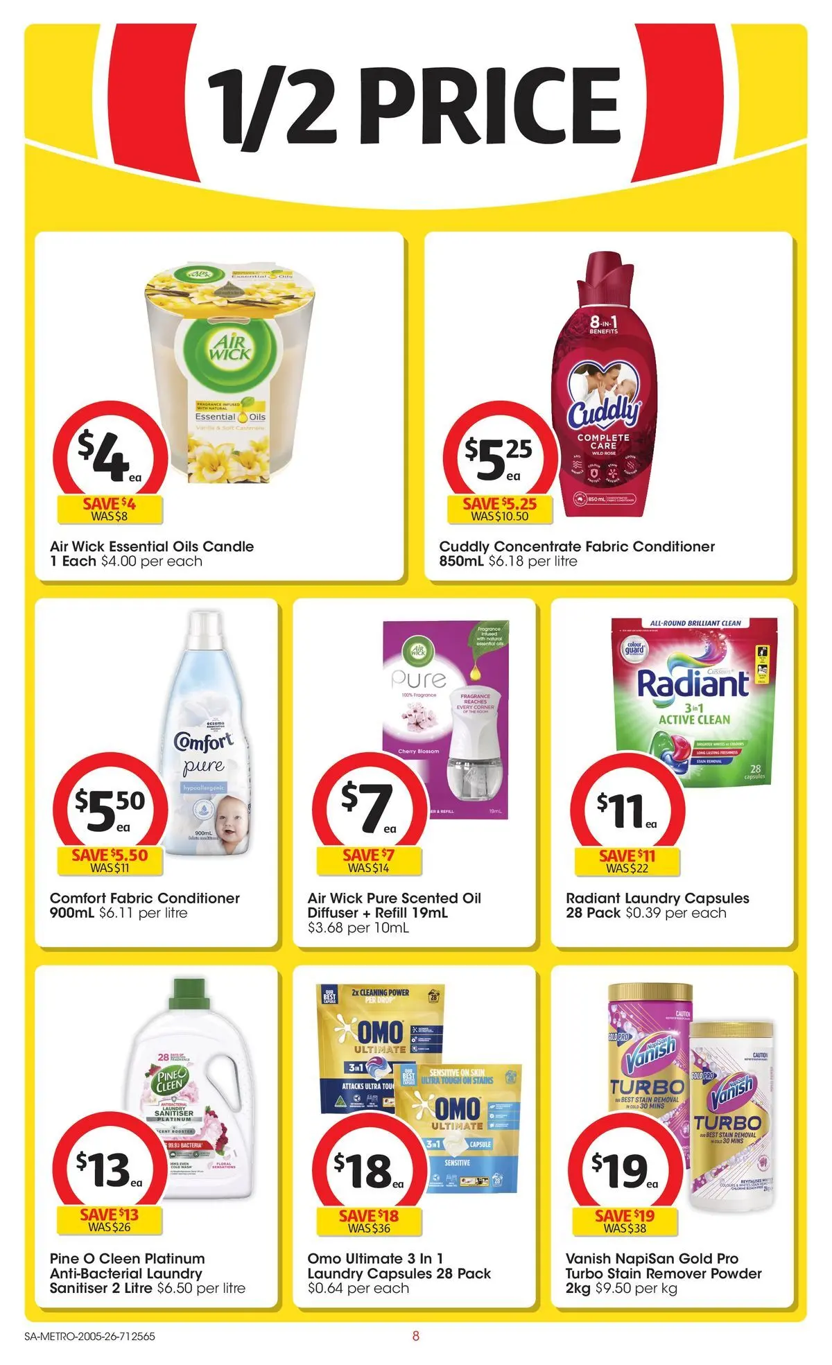 ﻿Coles catalogue valid from 19/05/2026 > Online Australia | Page: 8 | Products: Fragrance, Powder, Oil, Laundry