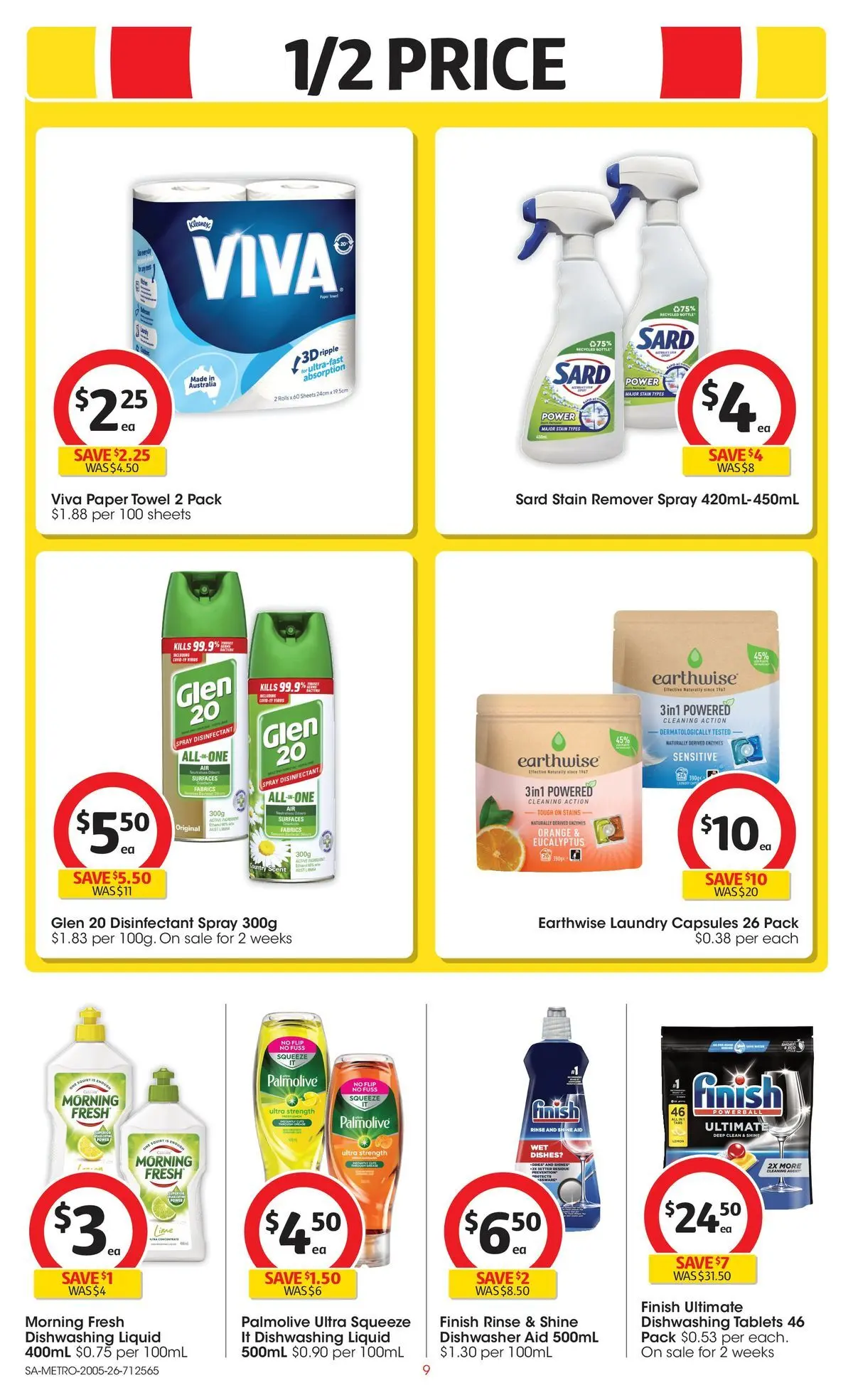 ﻿Coles catalogue valid from 19/05/2026 > Online Australia | Page: 9 | Products: Stain remover, Laundry, Dishwasher, Tablets