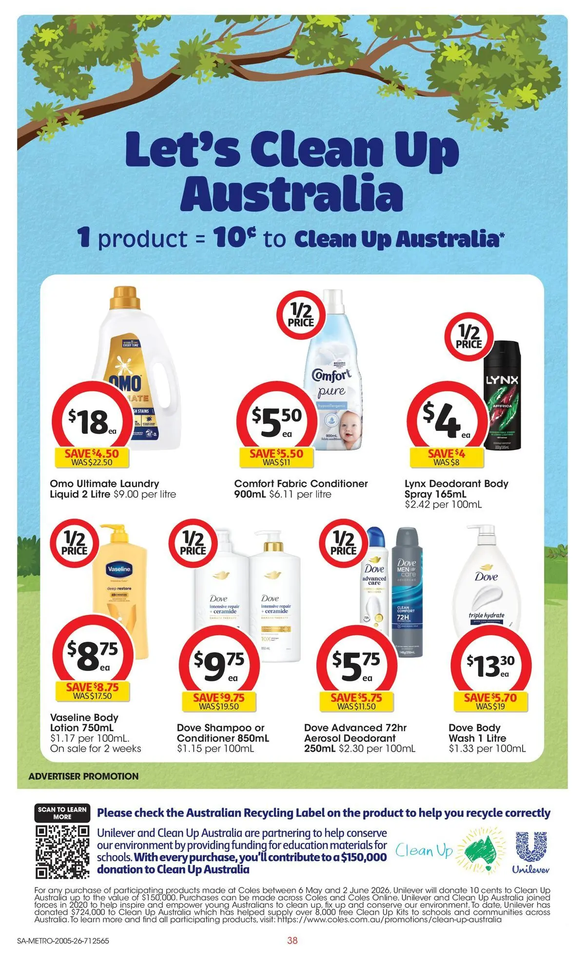 ﻿Coles catalogue valid from 19/05/2026 > Online Australia | Page: 38 | Products: Kits, Lotion, Body lotion, Laundry