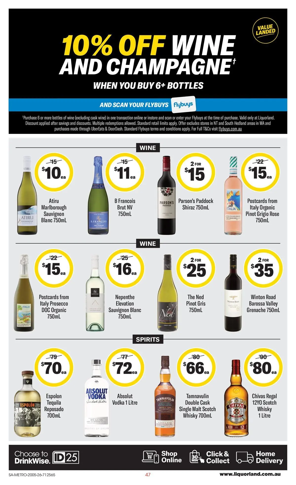 ﻿Coles catalogue valid from 19/05/2026 > Online Australia | Page: 47 | Products: Wine, Vodka, Scotch