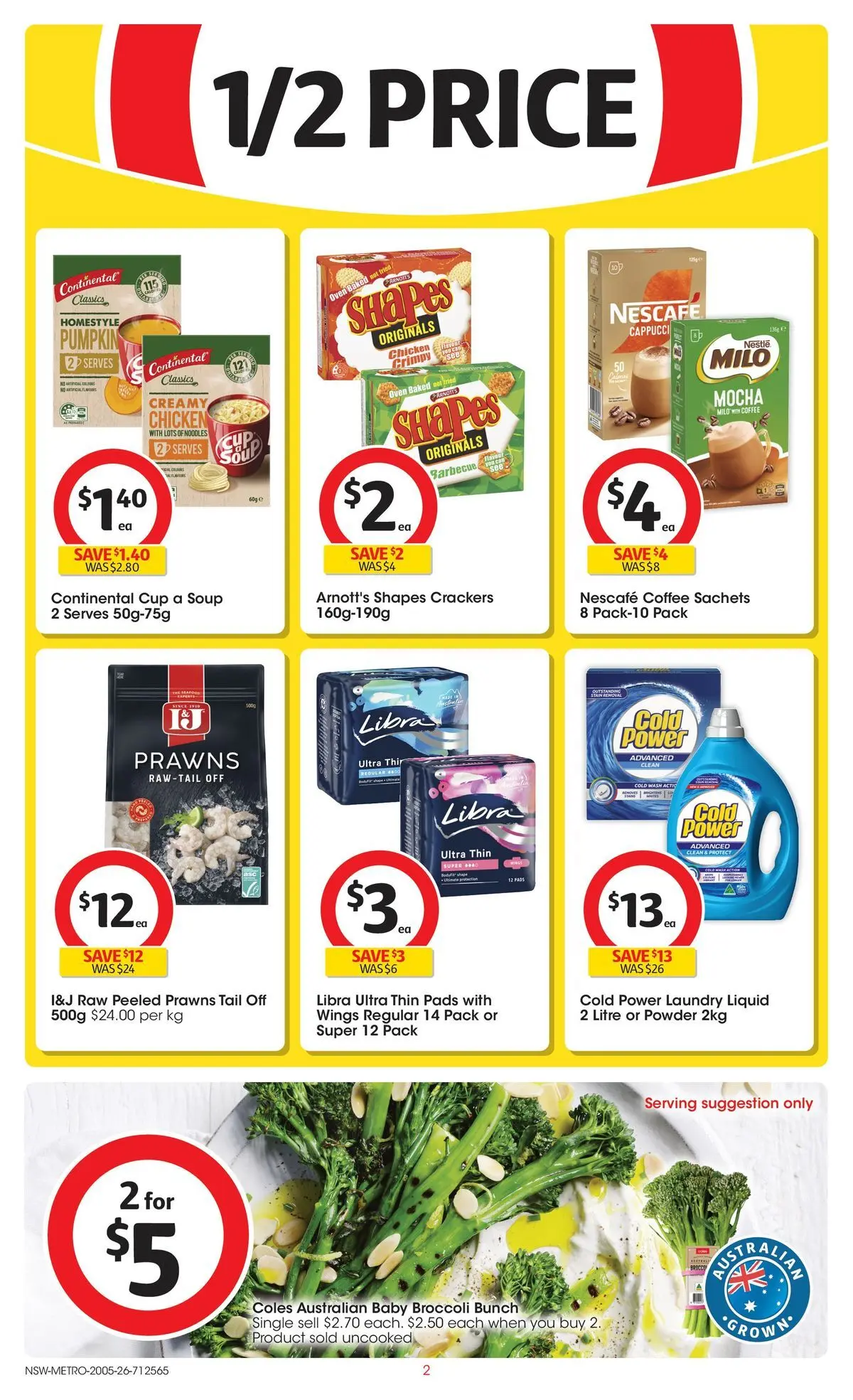 ﻿Coles catalogue valid from 19/05/2026 > Online Australia | Page: 2 | Products: Crackers, Soup, Nescafe, Oven