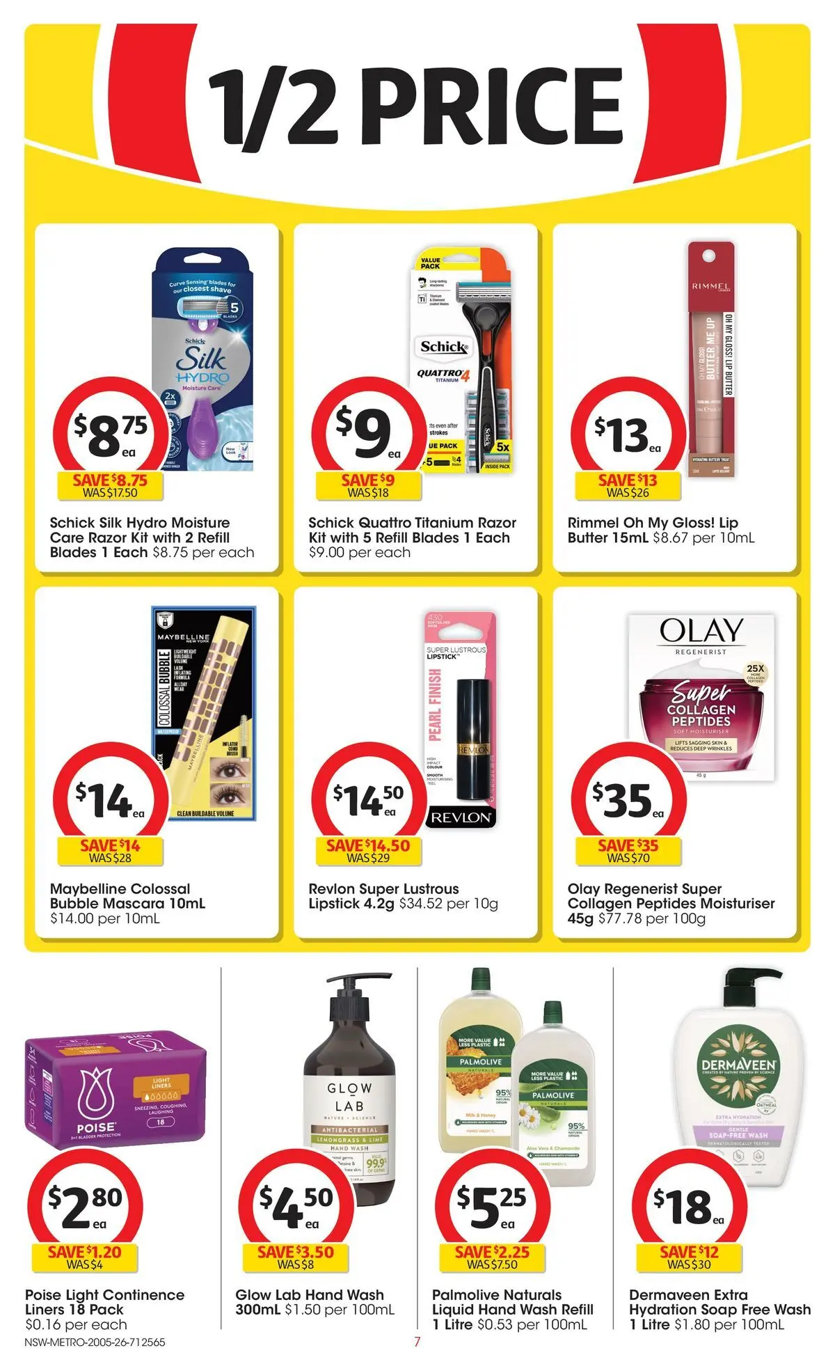 ﻿Coles catalogue valid from 19/05/2026 > Online Australia | Page: 7 | Products: Light, Butter, Razor, Collagen