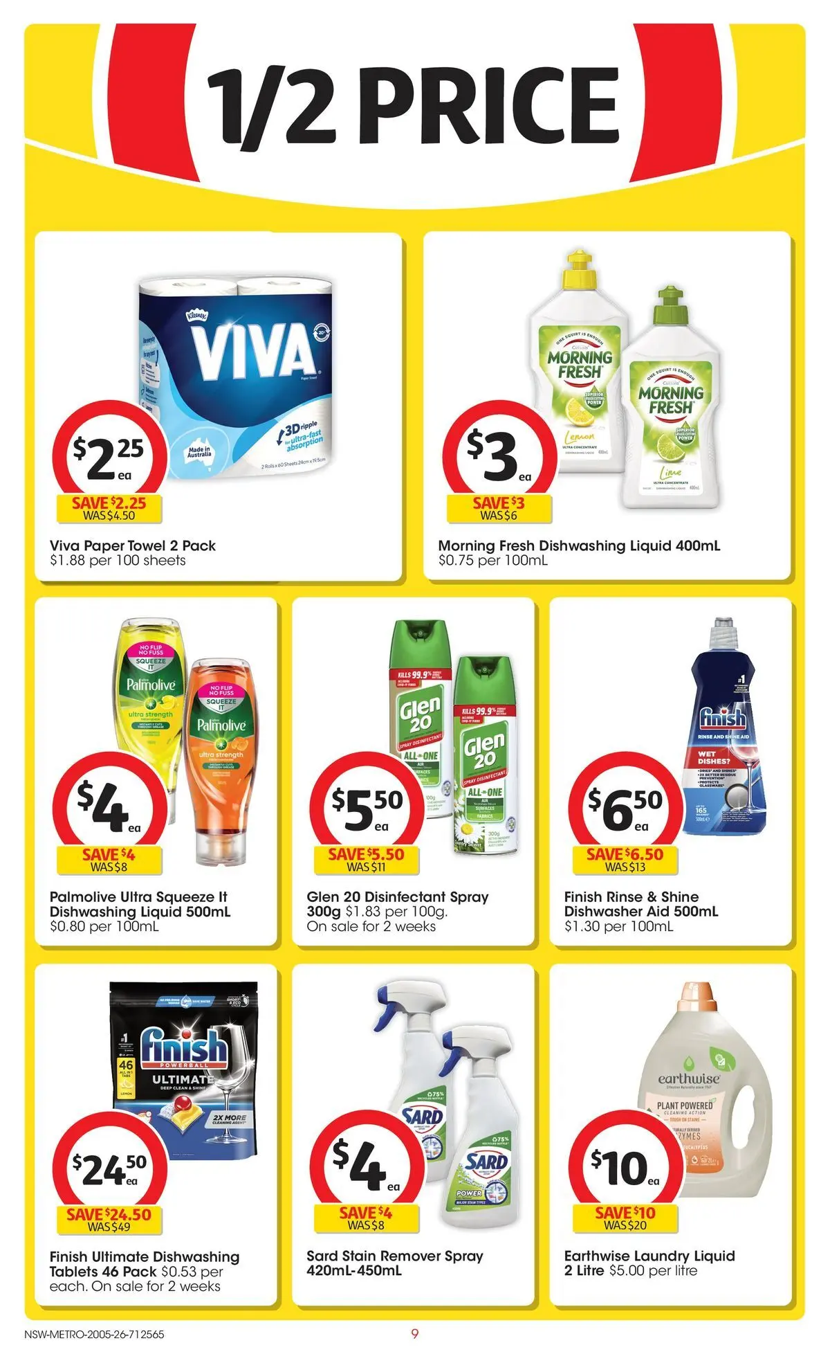 ﻿Coles catalogue valid from 19/05/2026 > Online Australia | Page: 9 | Products: Glassware, Stain remover, Dishwasher, Tablets