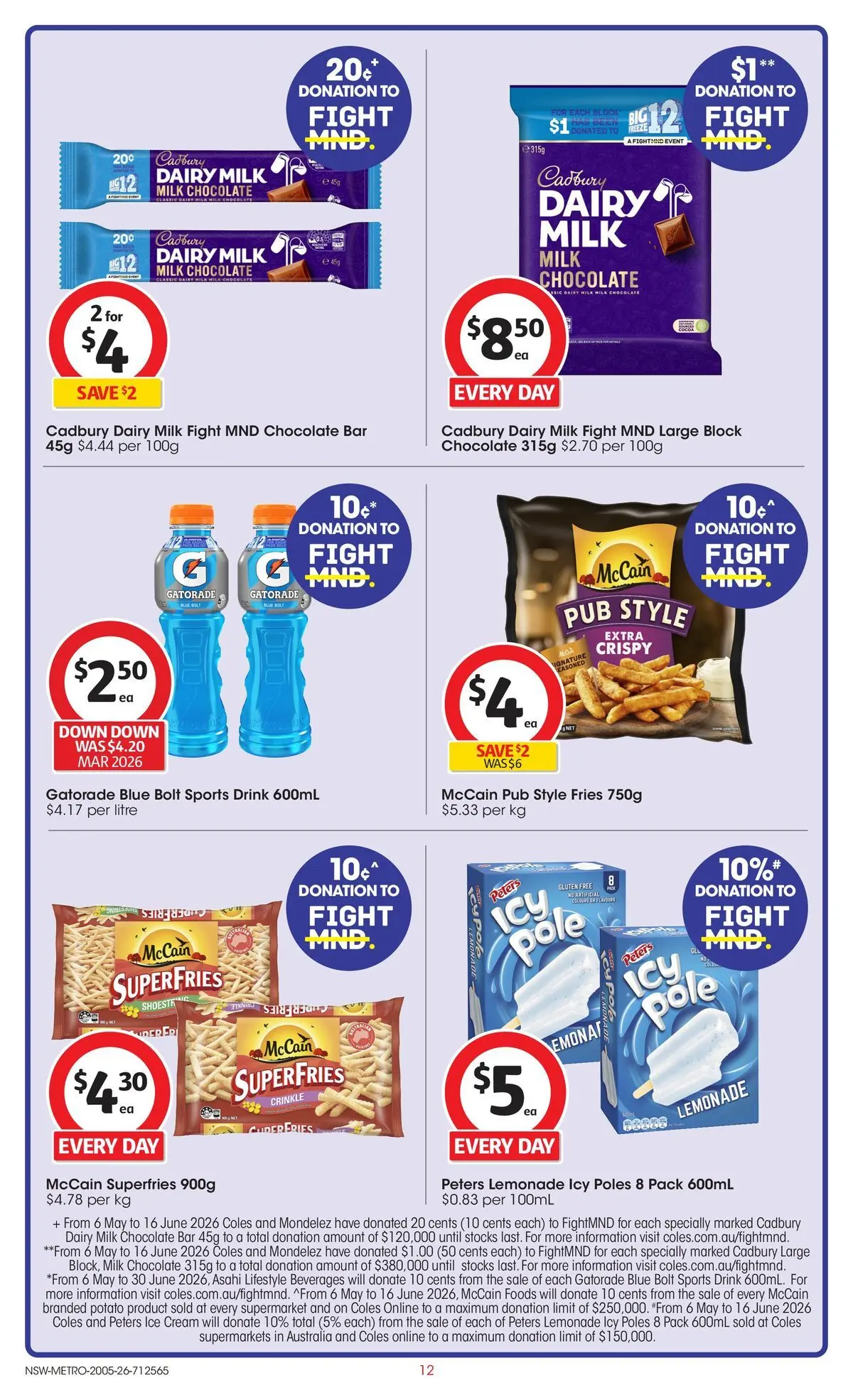 ﻿Coles catalogue valid from 19/05/2026 > Online Australia | Page: 12 | Products: Milk, Dairy, Chocolate, Ice cream