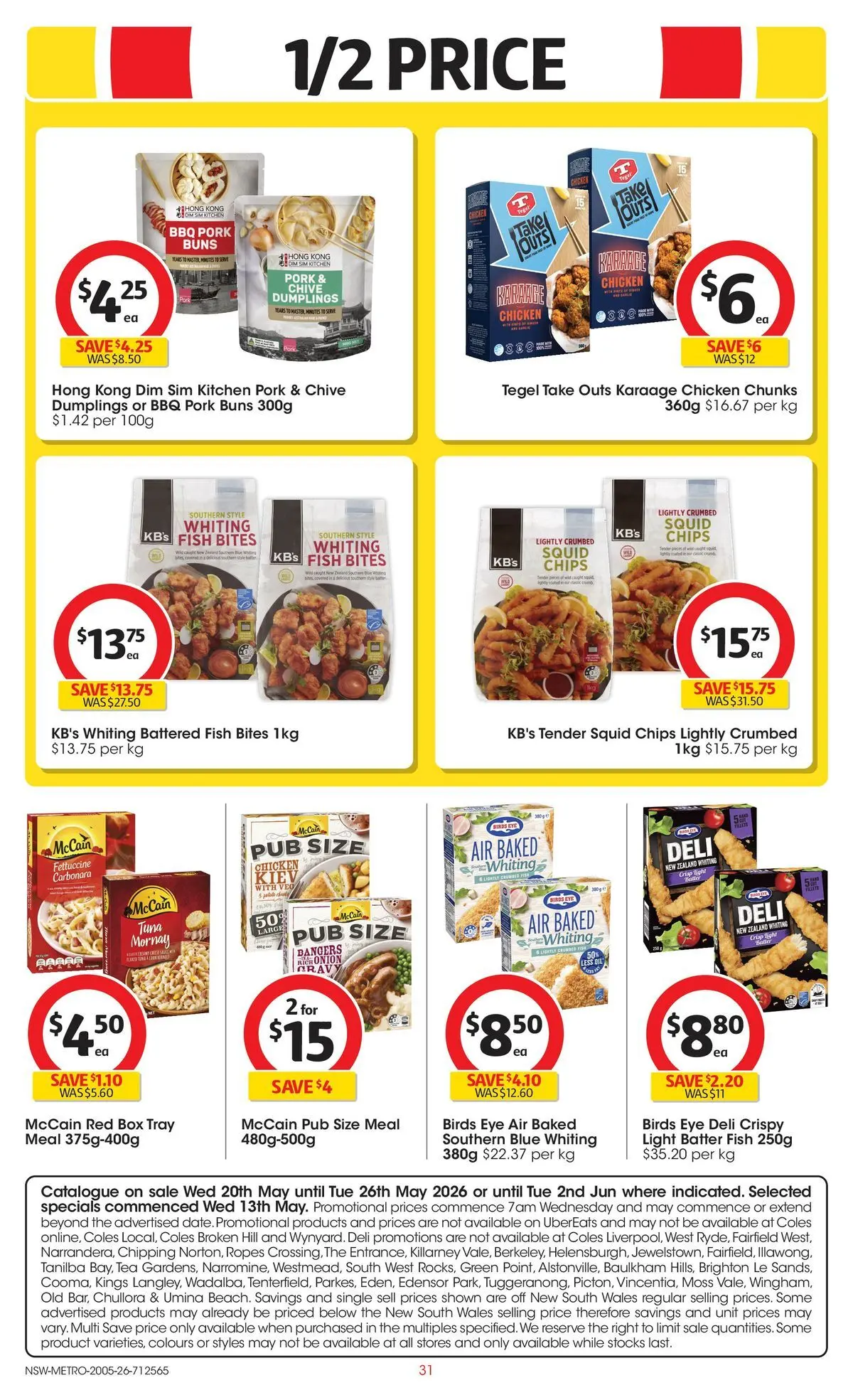 ﻿Coles catalogue valid from 19/05/2026 > Online Australia | Page: 31 | Products: Pork, Fish, Tea, Tuna