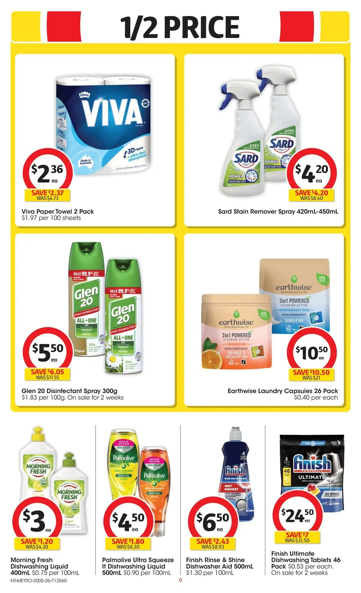 ﻿Coles catalogue valid from 19/05/2026 > Online Australia | Page: 9 | Products: Stain remover, Laundry, Dishwasher, Tablets