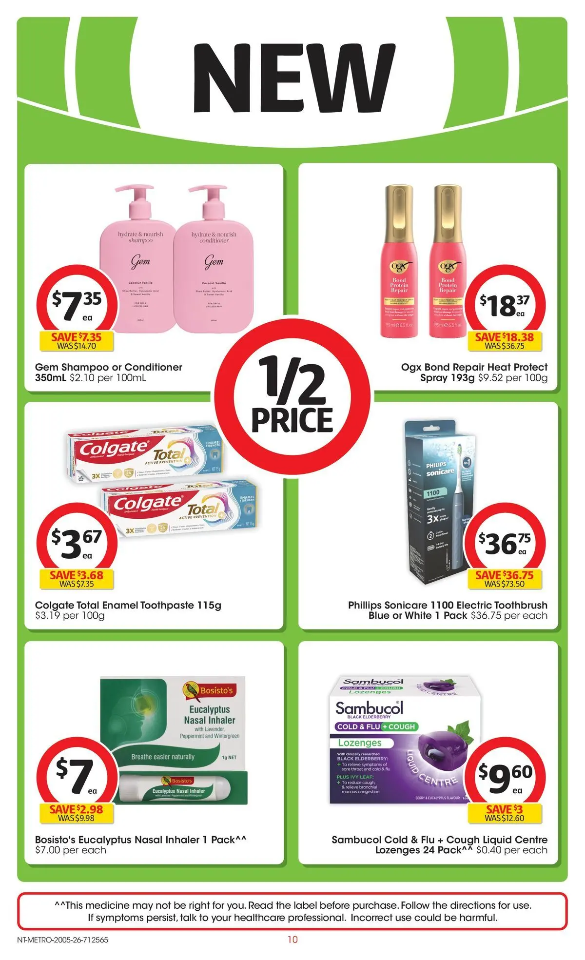 ﻿Coles catalogue valid from 19/05/2026 > Online Australia | Page: 10 | Products: Conditioner, Toothpaste, Toothbrush, Electric toothbrush