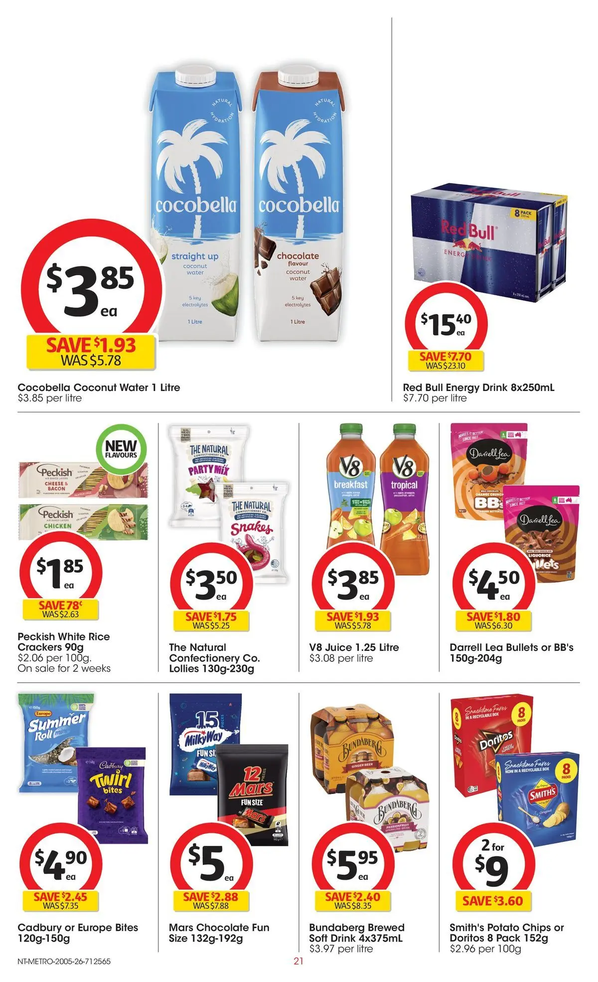 ﻿Coles catalogue valid from 19/05/2026 > Online Australia | Page: 21 | Products: Bacon, Crackers, Ginger, Chips