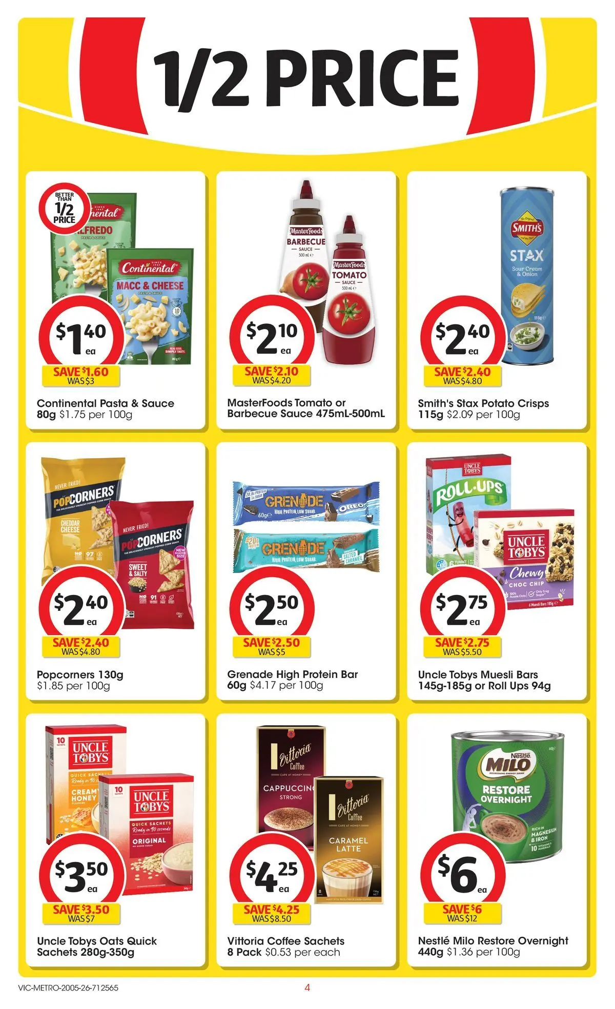 ﻿Coles catalogue valid from 19/05/2026 > Online Australia | Page: 4 | Products: Cheese, Pasta, Cream, UPS