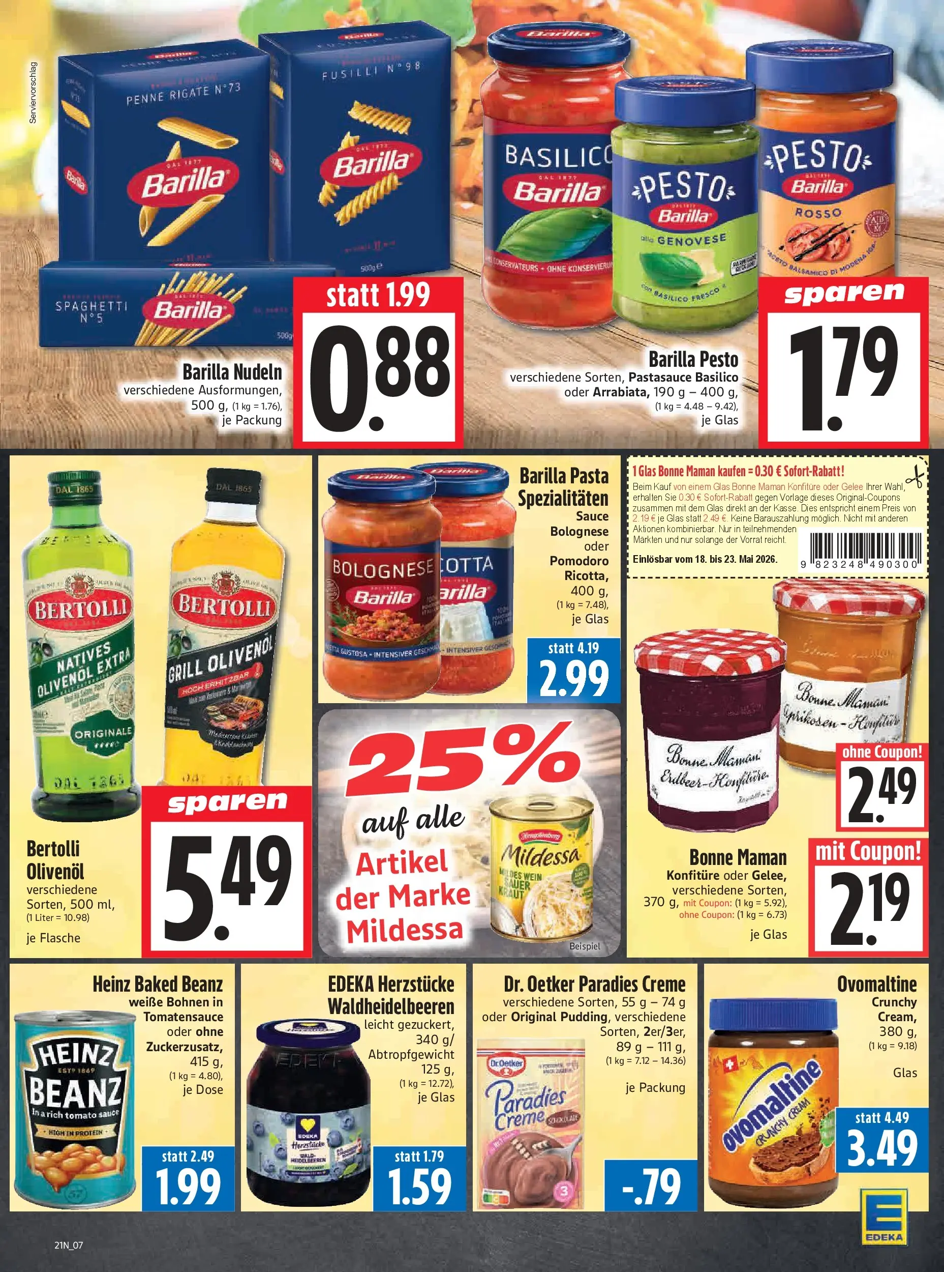 Angebote - Edeka Hahner: Wochenangebote (ab 17.05.2026) zum Blättern | Seite: 9 | Produkte: Grill, Ovomaltine, Creme, Kraut