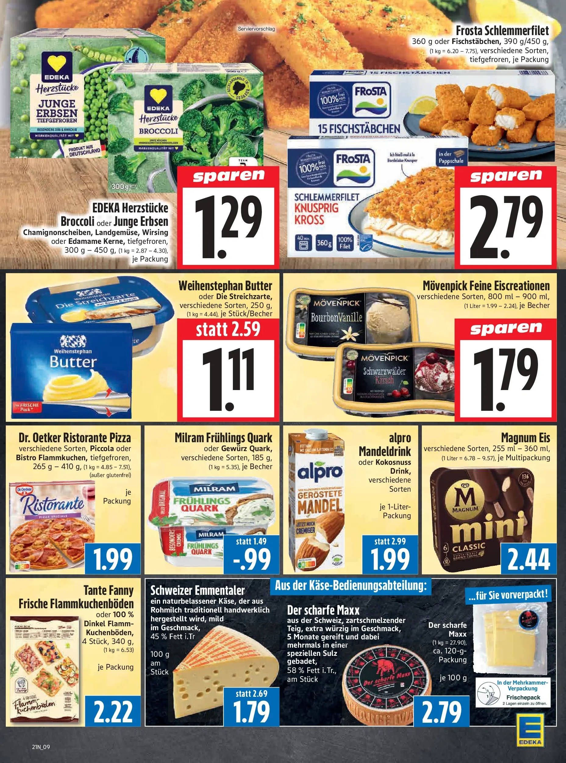Angebote - Edeka Hahner: Wochenangebote (ab 17.05.2026) zum Blättern | Seite: 11 | Produkte: Ristorante, Quark, Frosta, Eis
