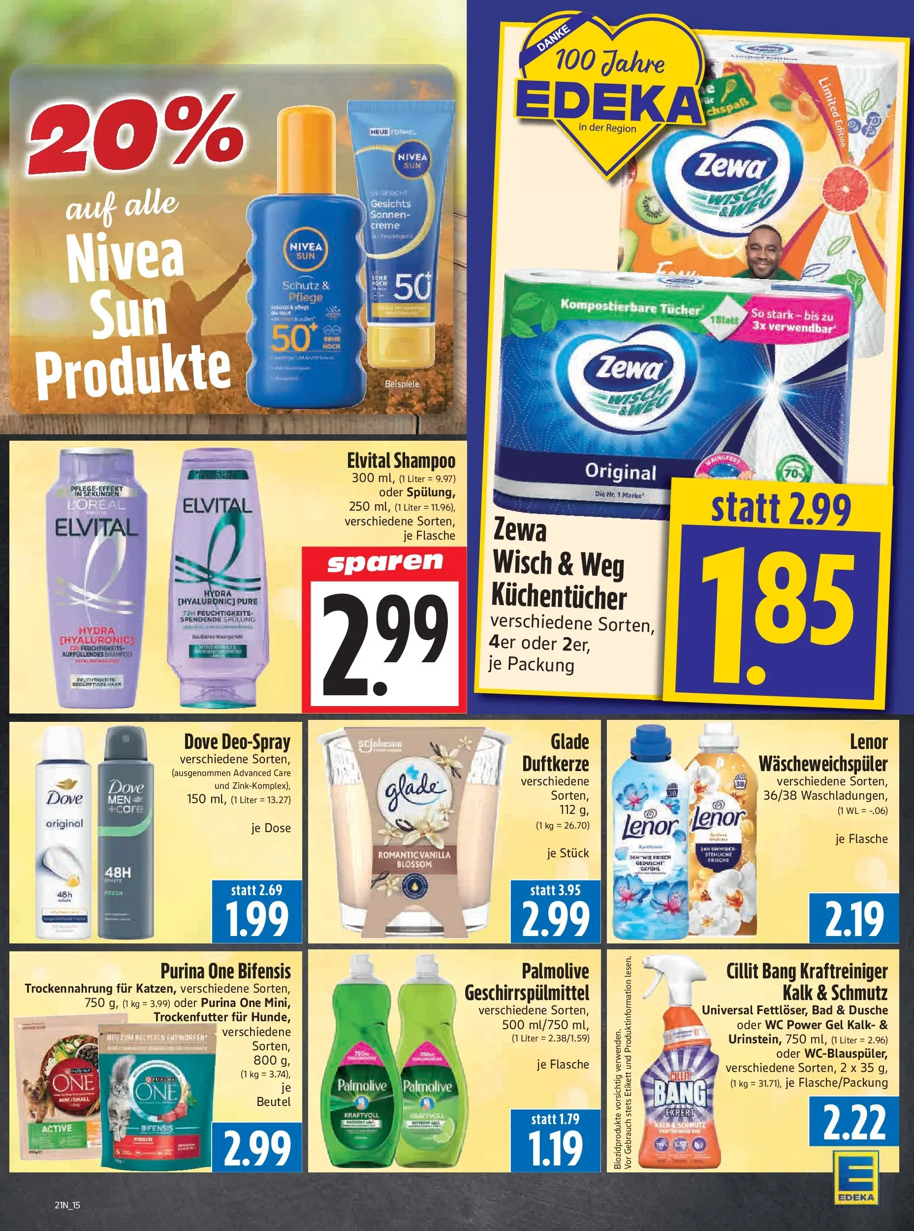 Angebote - Edeka Hahner: Wochenangebote (ab 17.05.2026) zum Blättern | Seite: 17 | Produkte: Dusche, Zewa, Shampoo, Creme