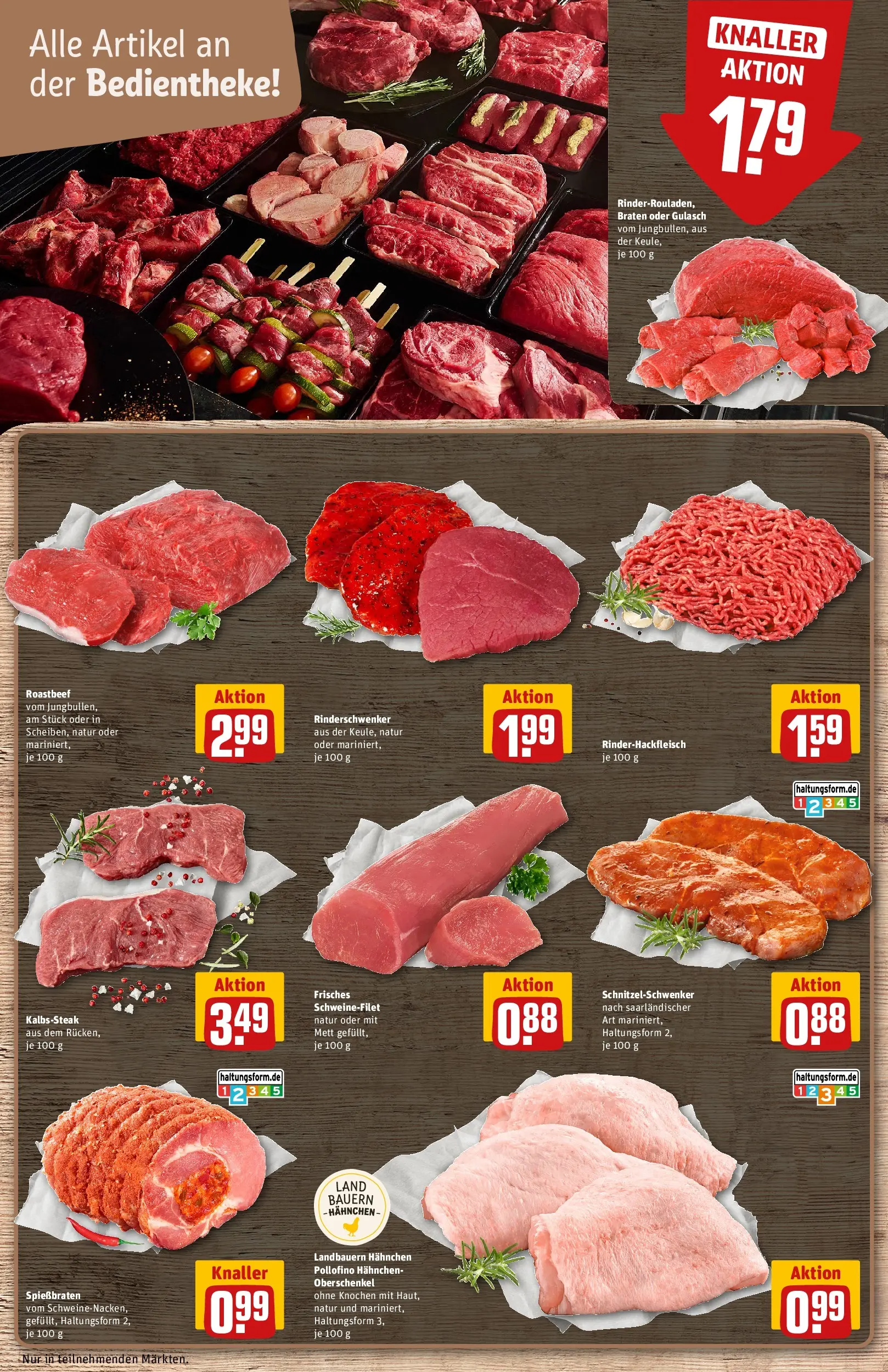 REWE Prospekt ab 17.05.2026 zum Blättern » Angebote | Seite: 12 | Produkte: Roastbeef, Schweinefilet, Gulasch, Steak