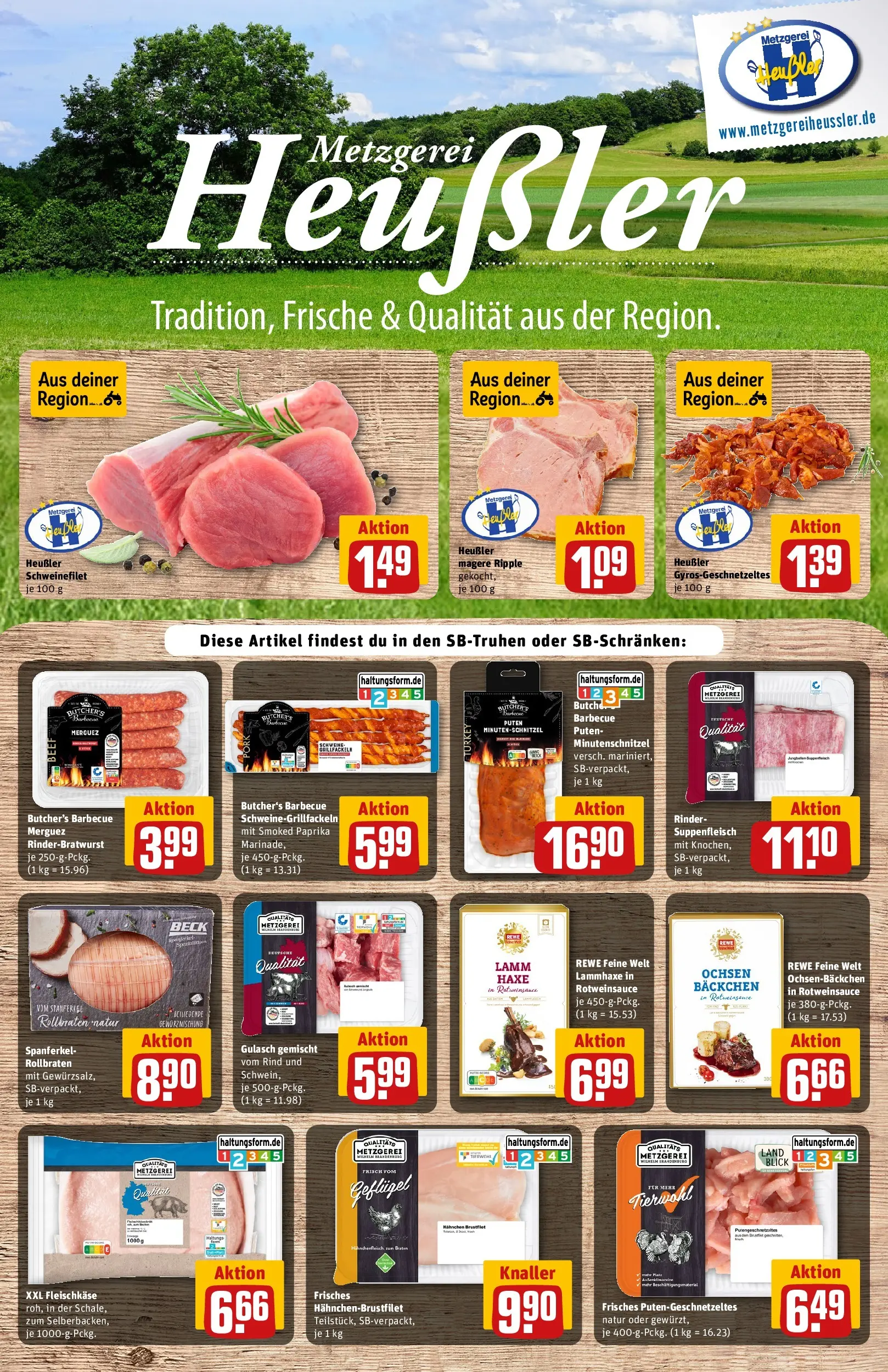 REWE Prospekt ab 17.05.2026 zum Blättern » Angebote | Seite: 10 | Produkte: Pute, Gyros, Gulasch, Suppenfleisch