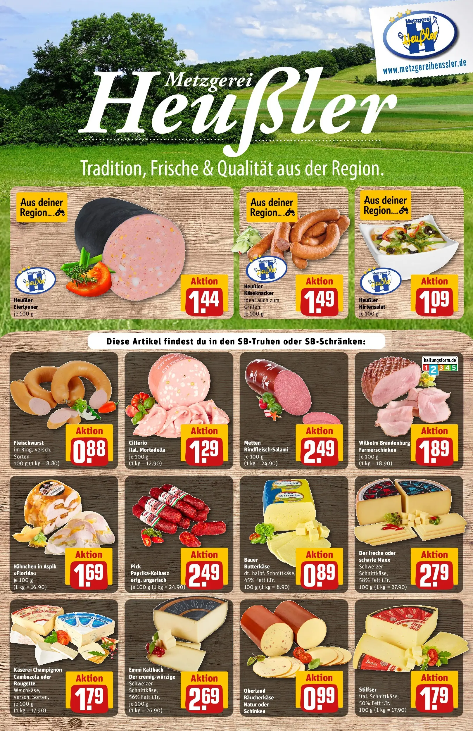 REWE Prospekt ab 17.05.2026 zum Blättern » Angebote | Seite: 11 | Produkte: Hahnchen, Butter, Paprika, Salami