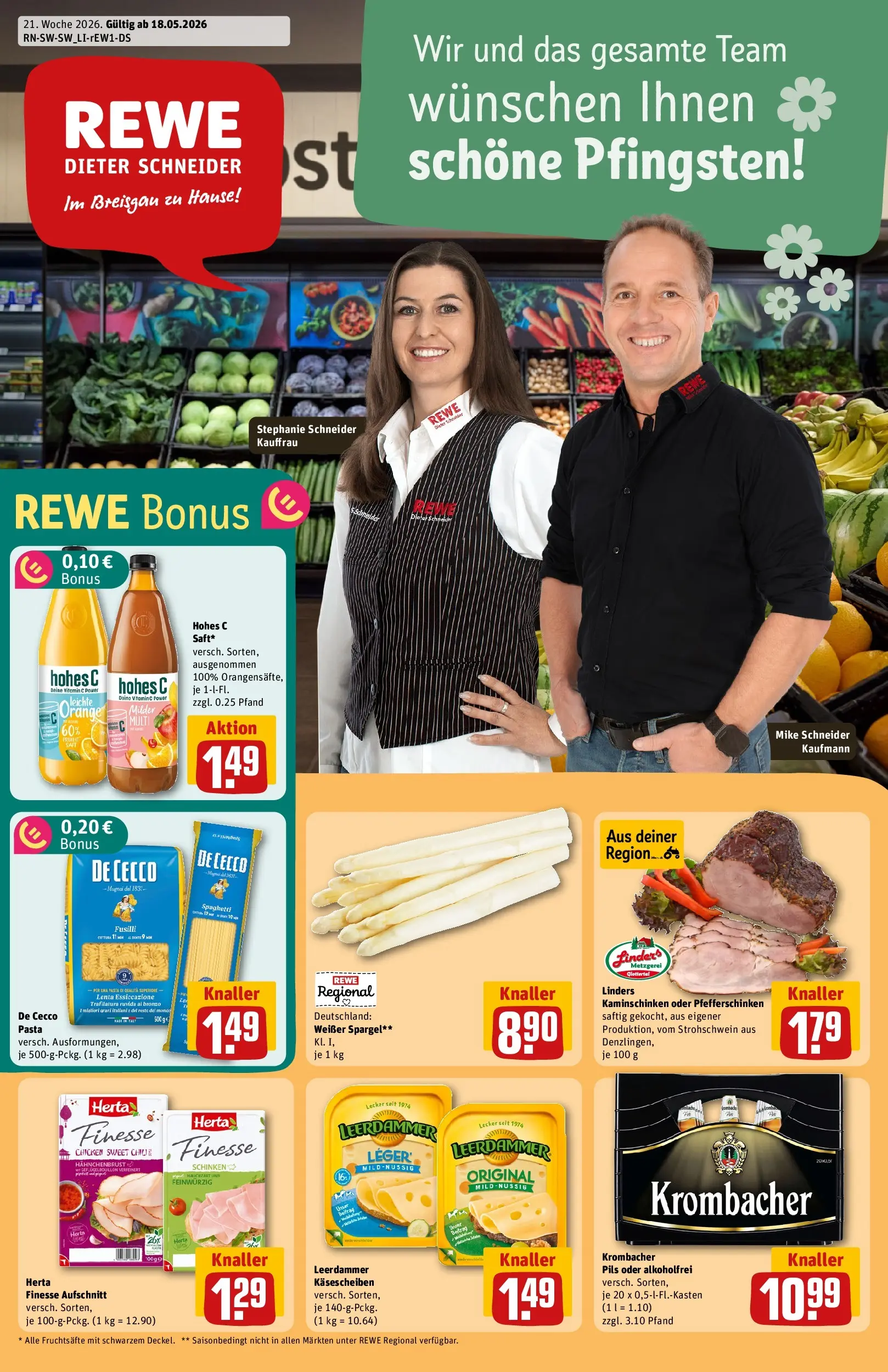 REWE Prospekt ab 17.05.2026 zum Blättern » Angebote | Seite: 1