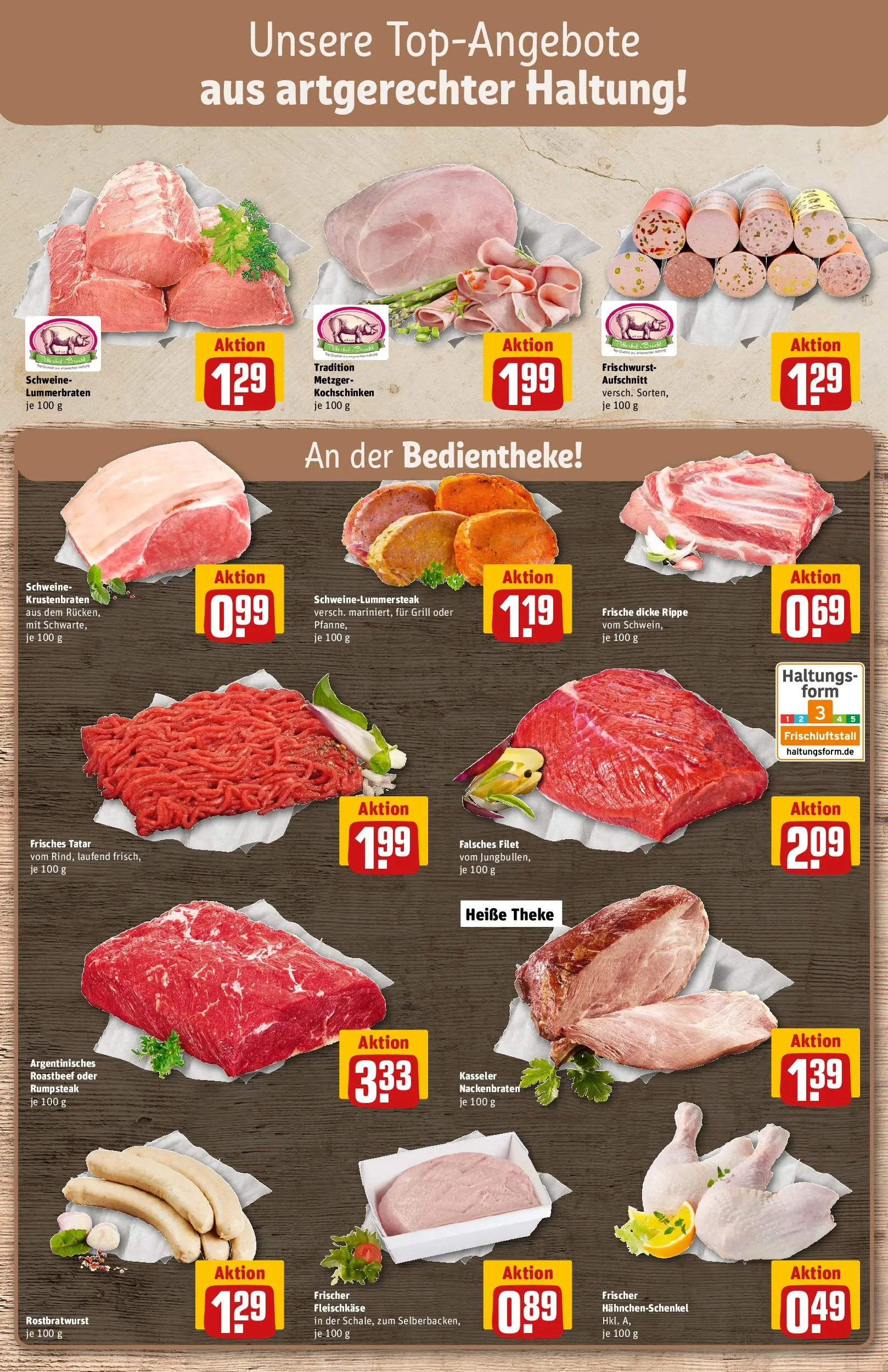 REWE Prospekt ab 17.05.2026 zum Blättern » Angebote | Seite: 10 | Produkte: Rumpsteak, Grill, Hahnchenschenkel, Roastbeef